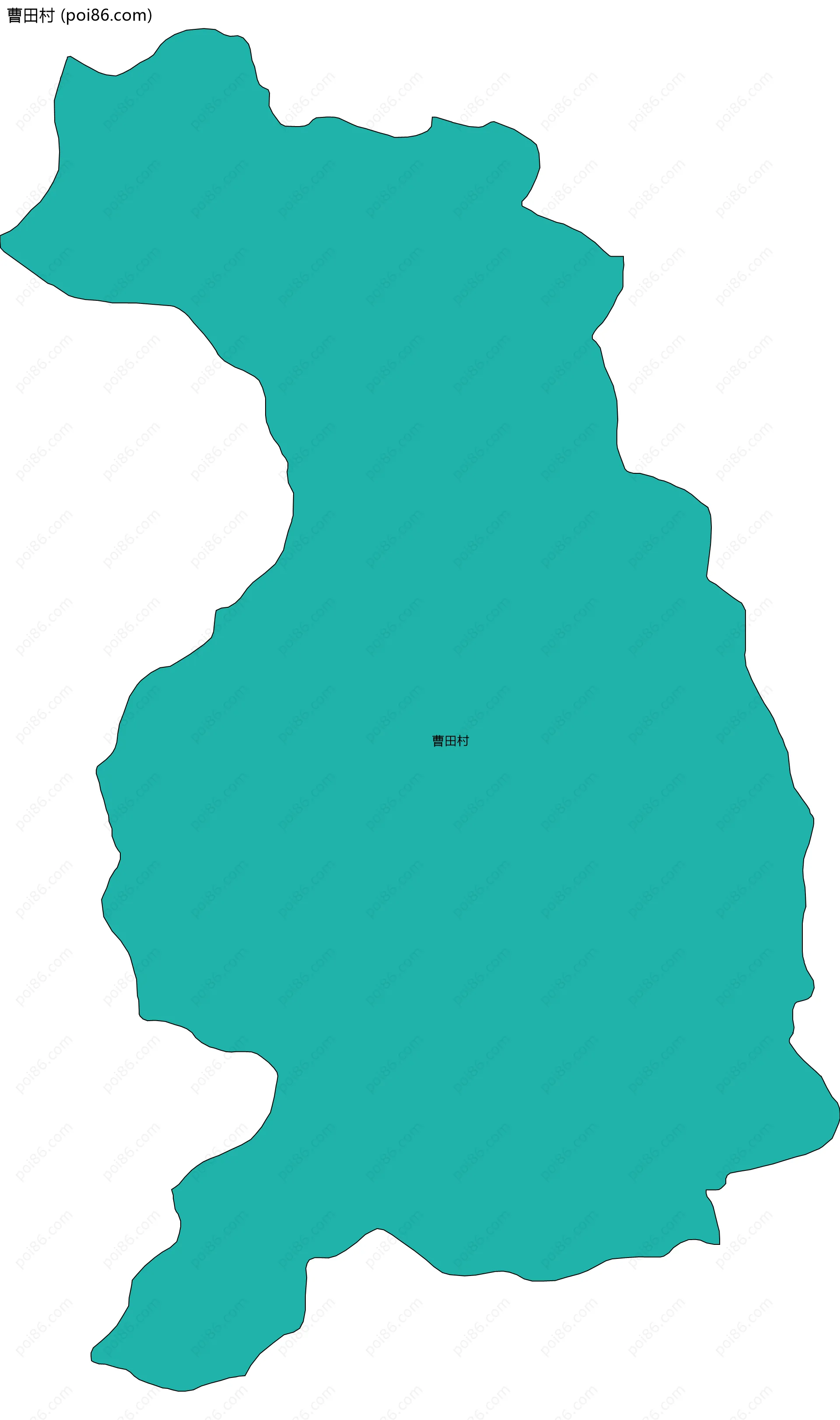 曹田村边界地图