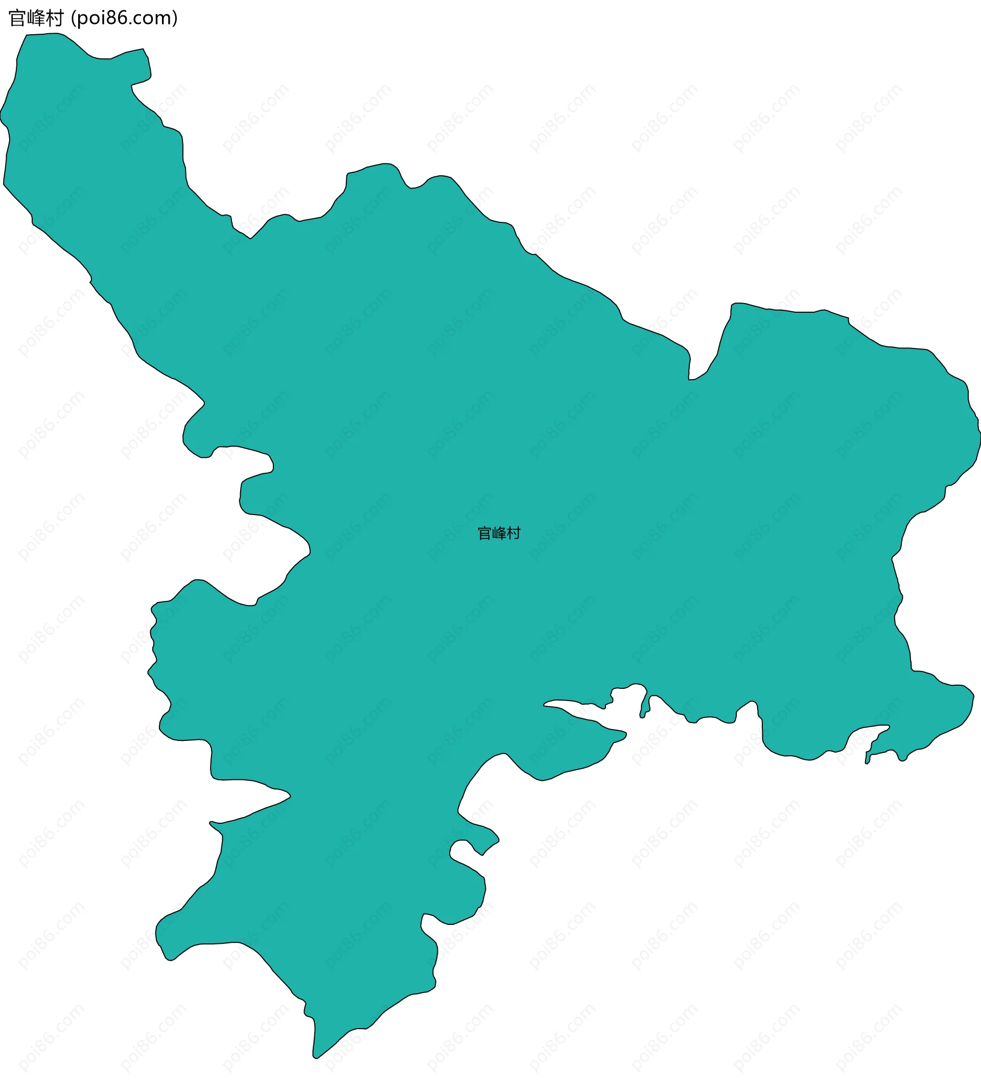 官峰村边界地图