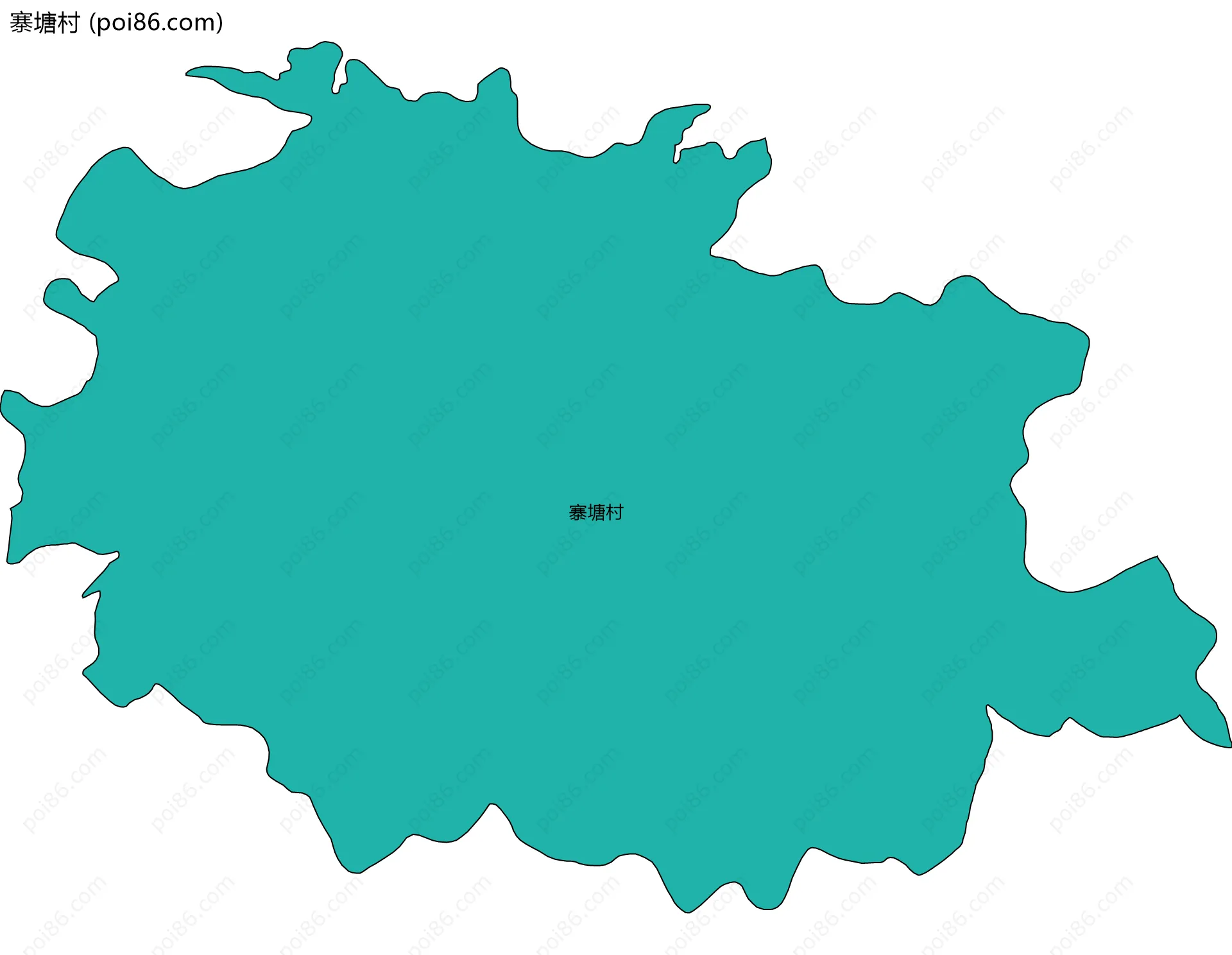 寨塘村边界地图