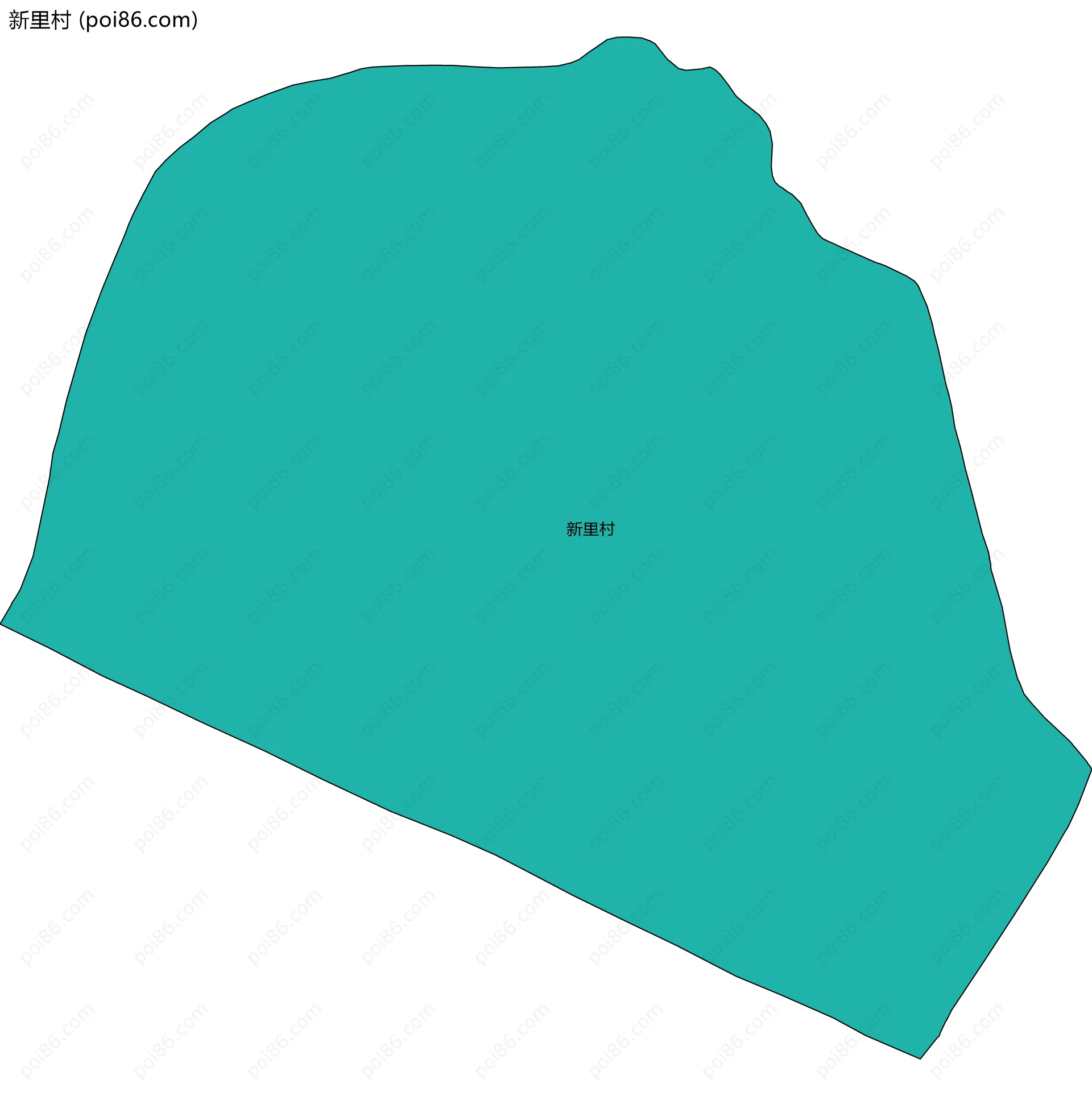 新里村边界地图