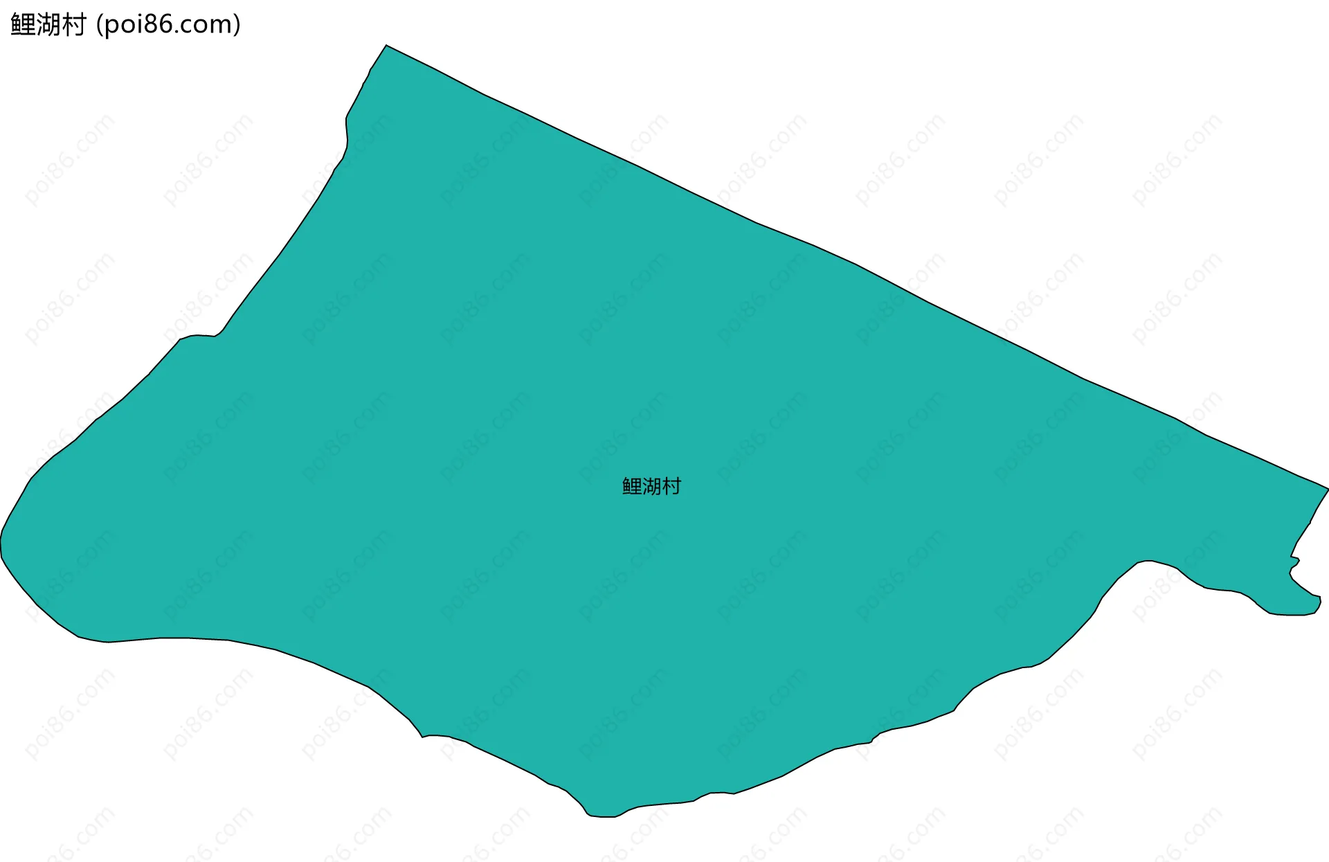 鲤湖村边界地图