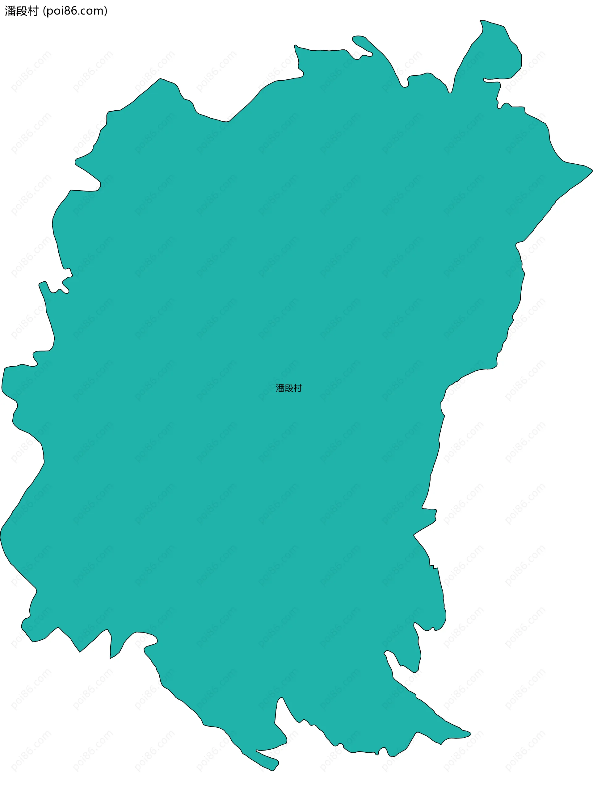 潘段村边界地图
