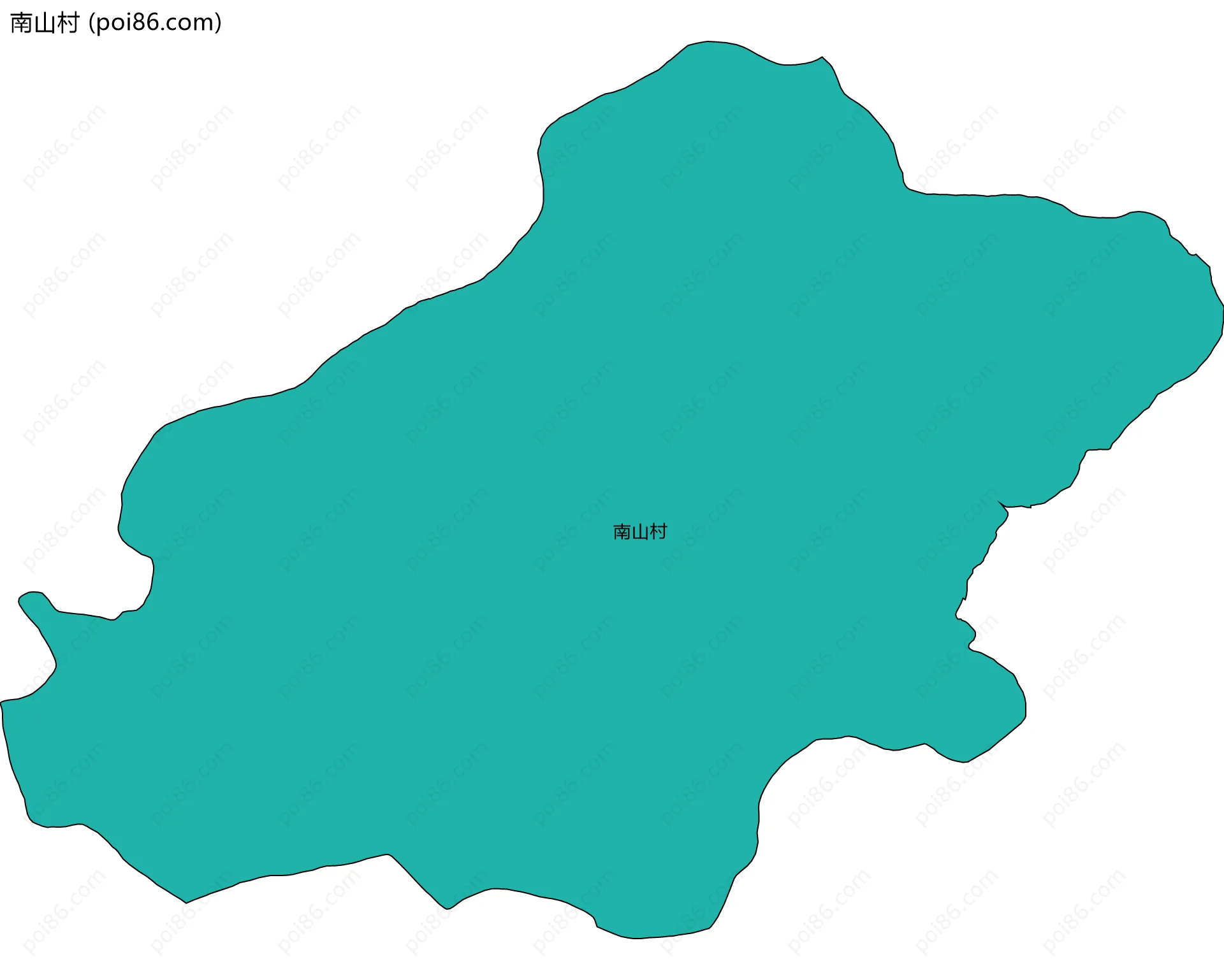 南山村边界地图