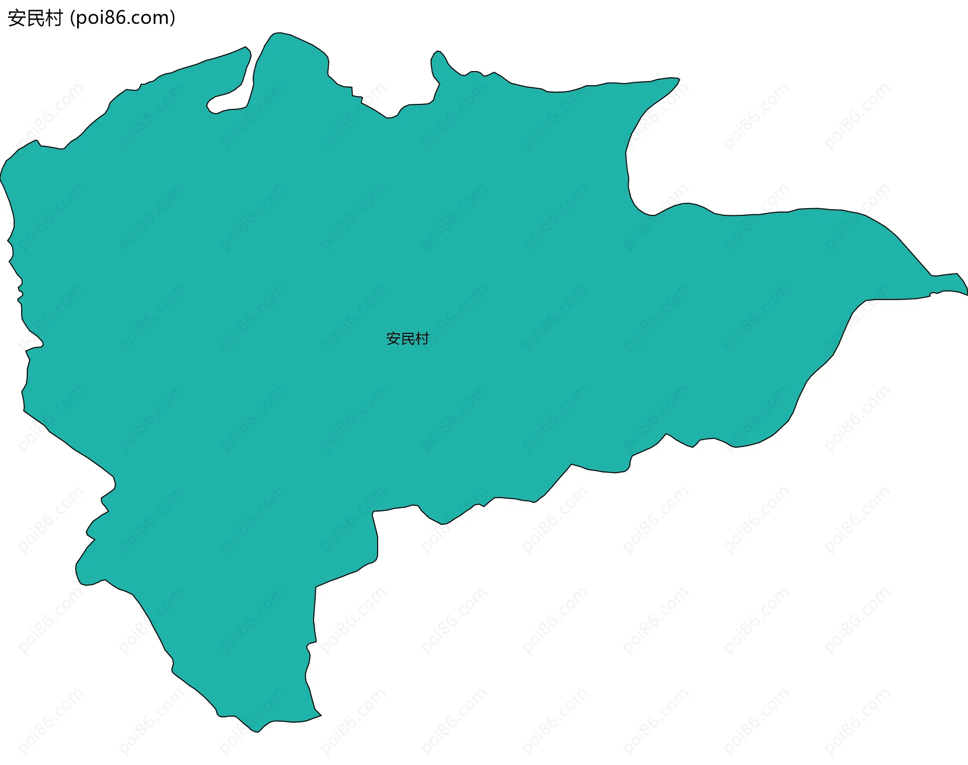 安民村边界地图