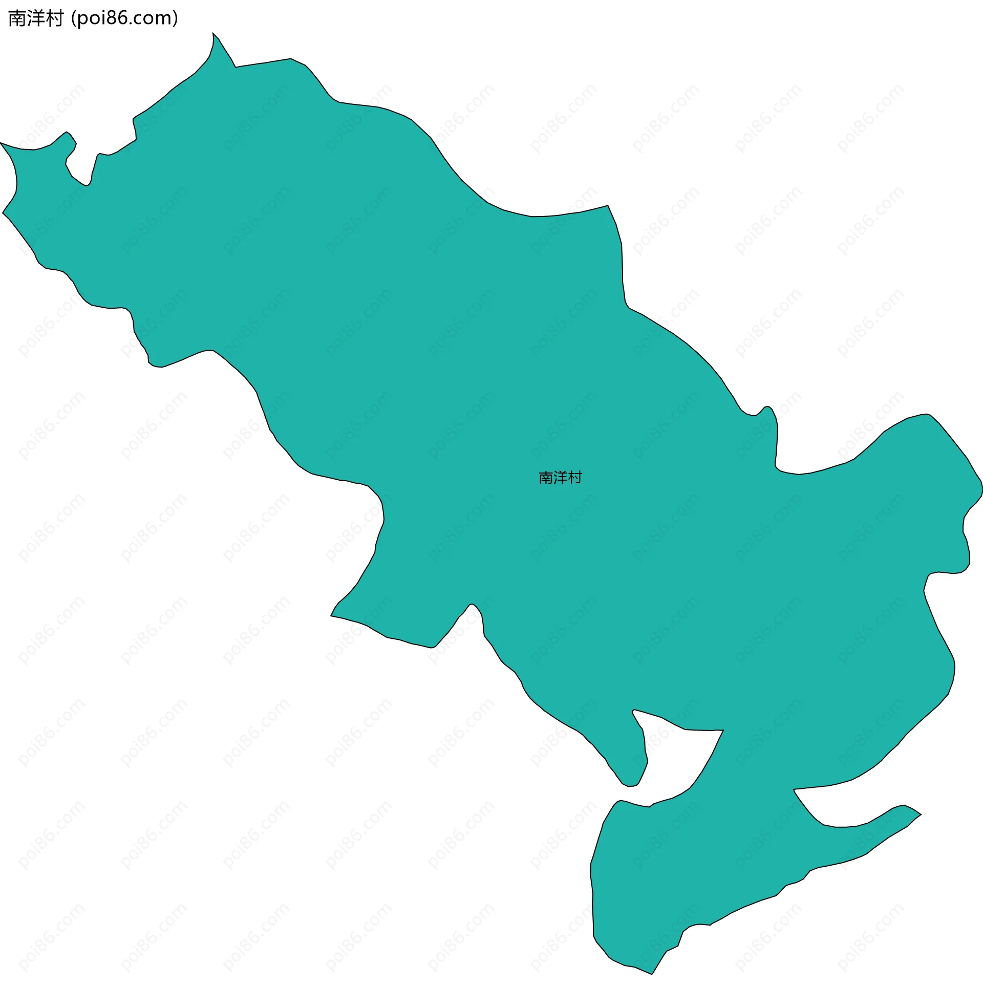 南洋村边界地图