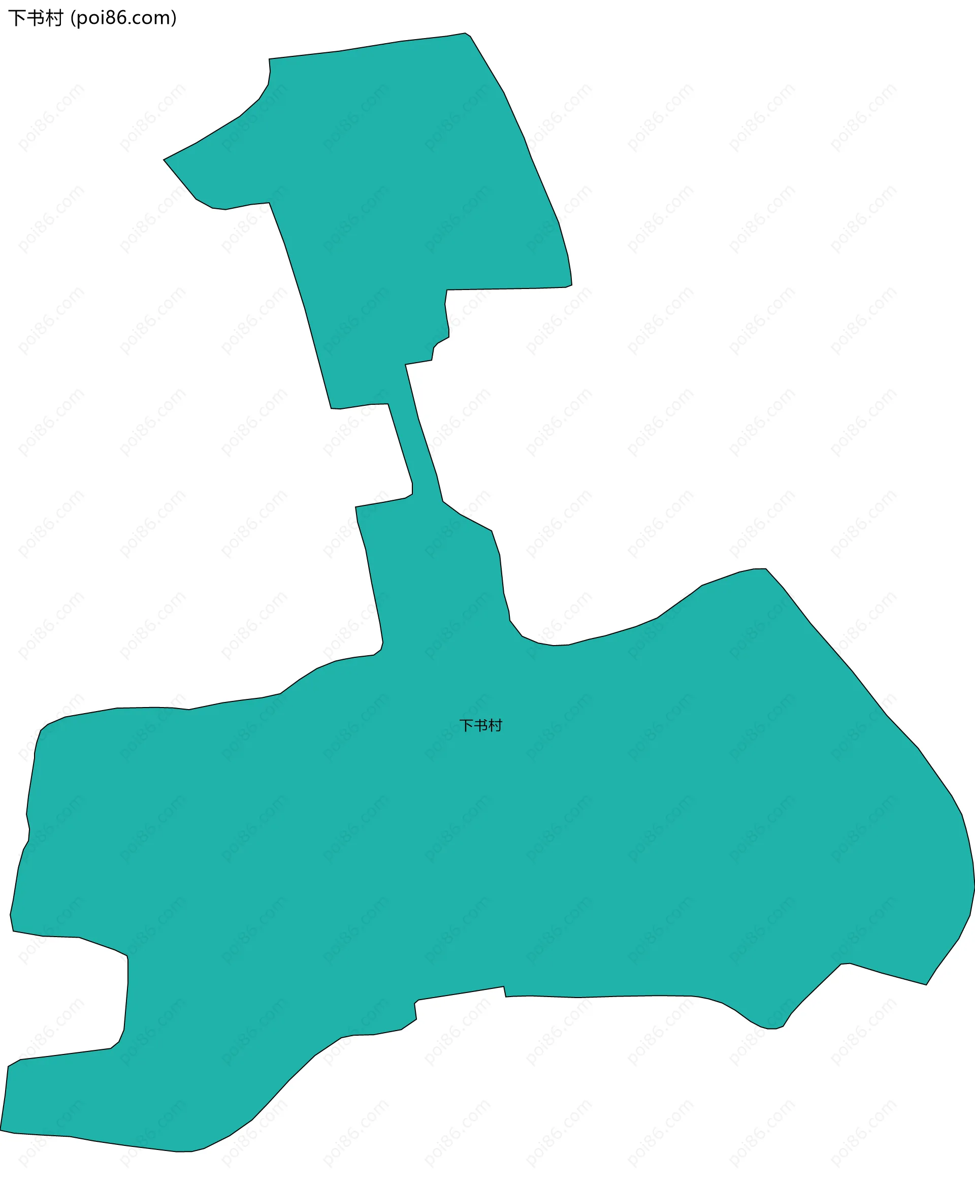 下书村边界地图