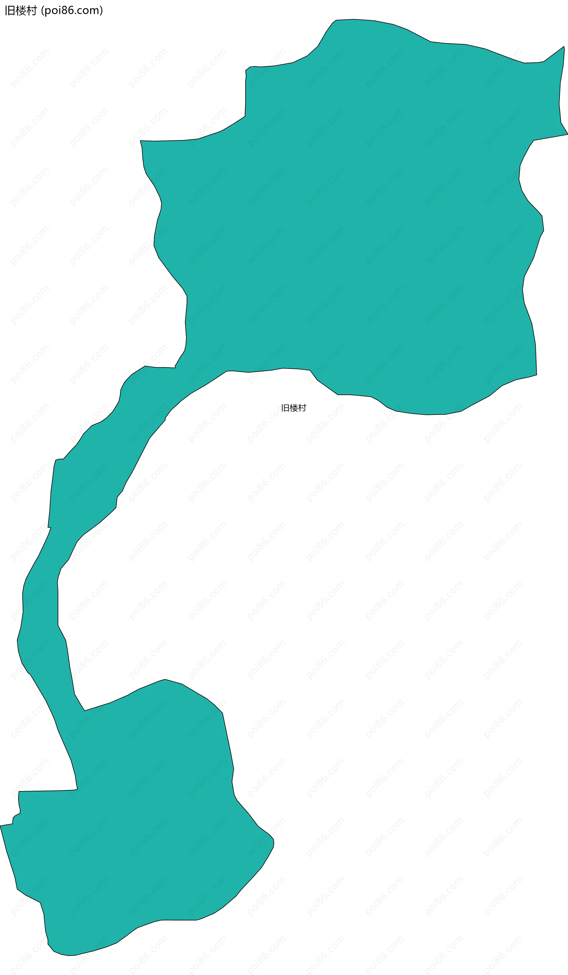 旧楼村边界地图