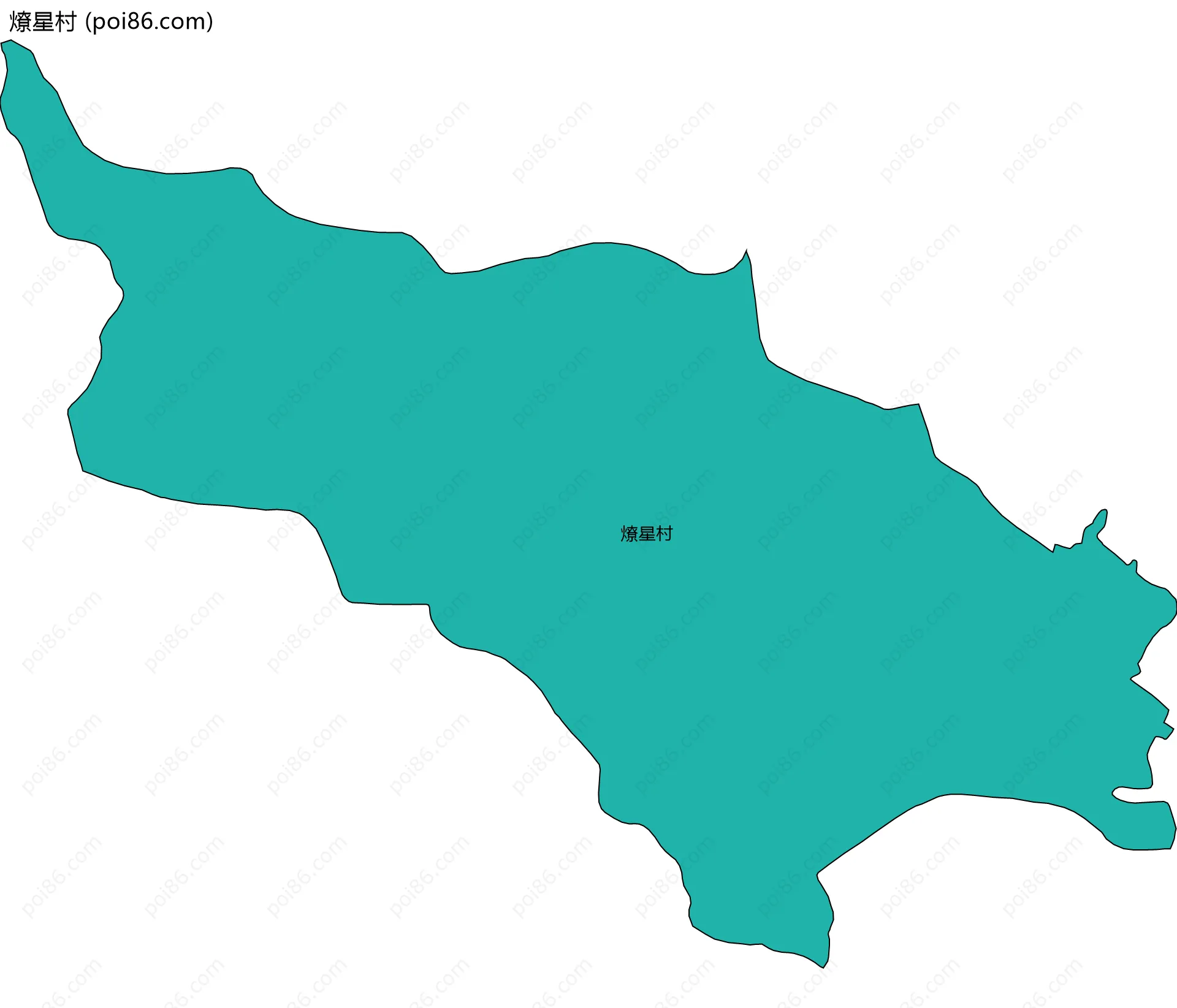 燎星村边界地图