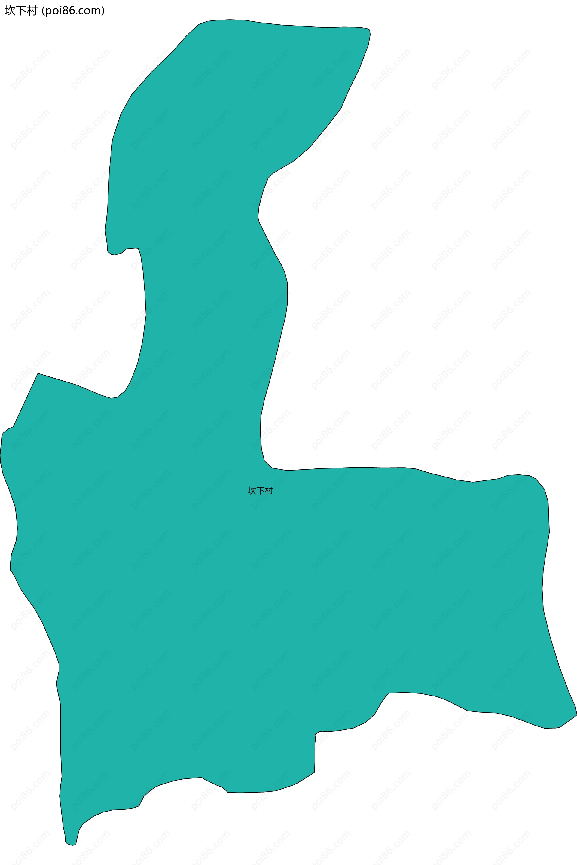 坎下村边界地图