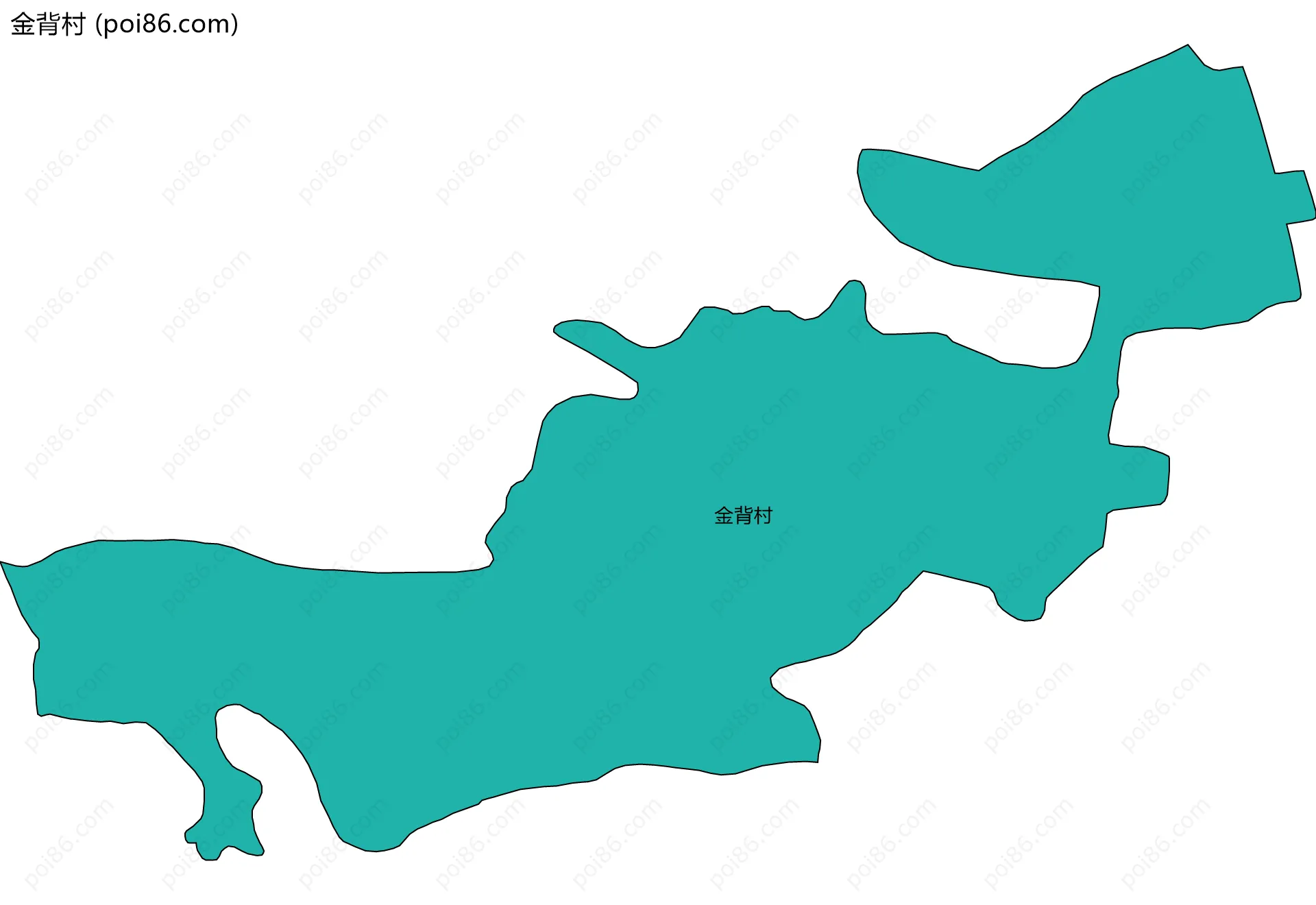 金背村边界地图