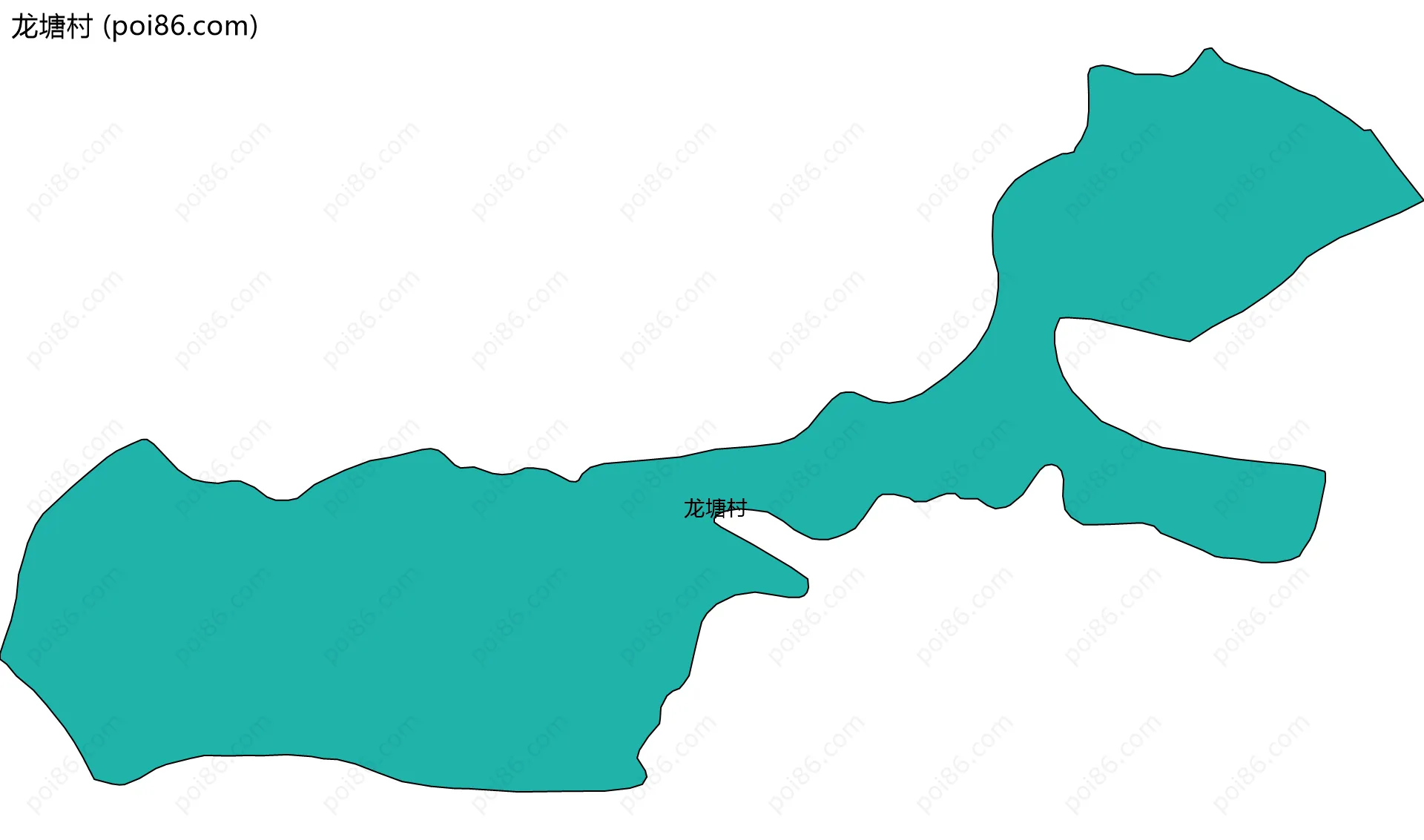 龙塘村边界地图