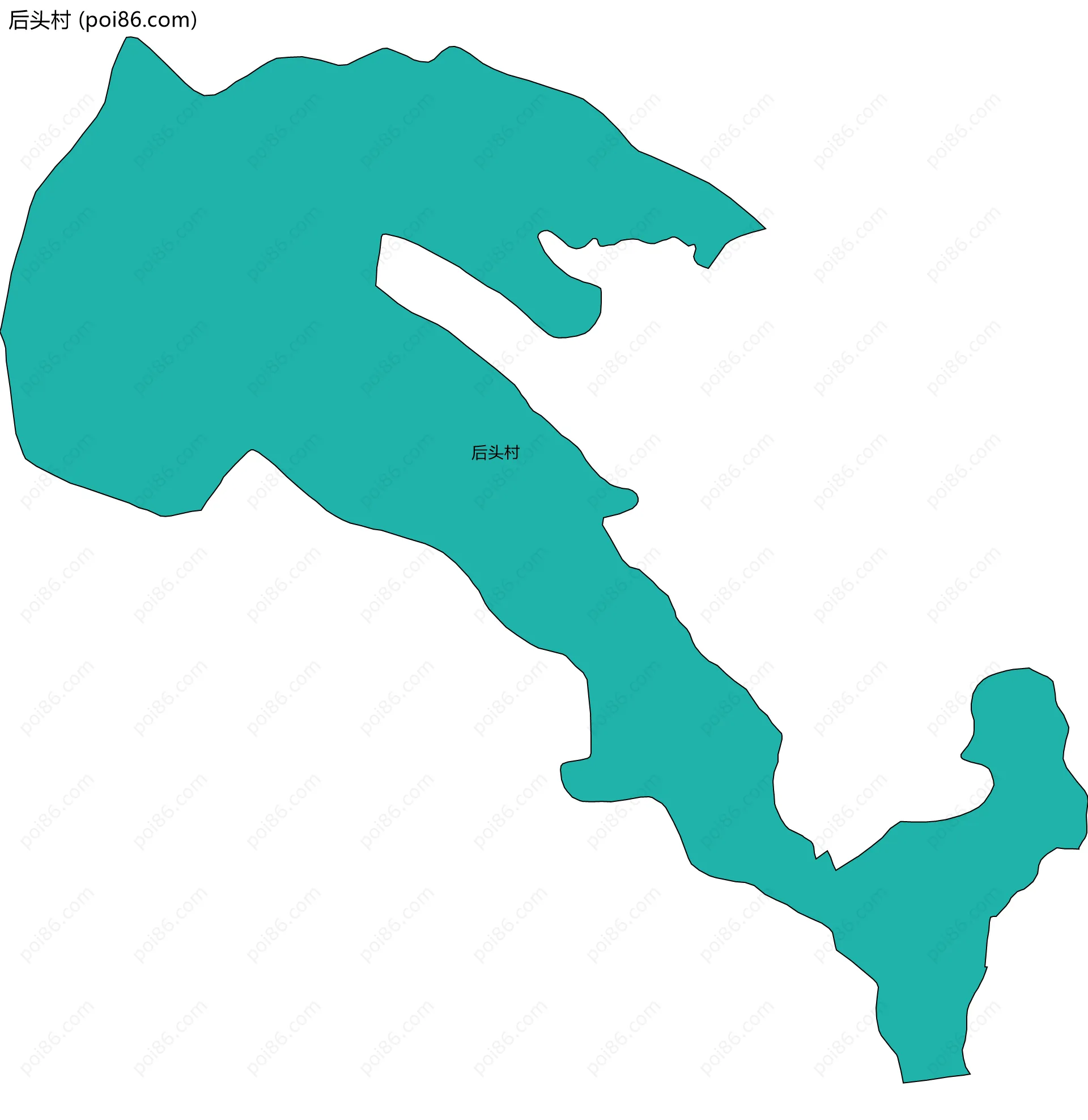 后头村边界地图