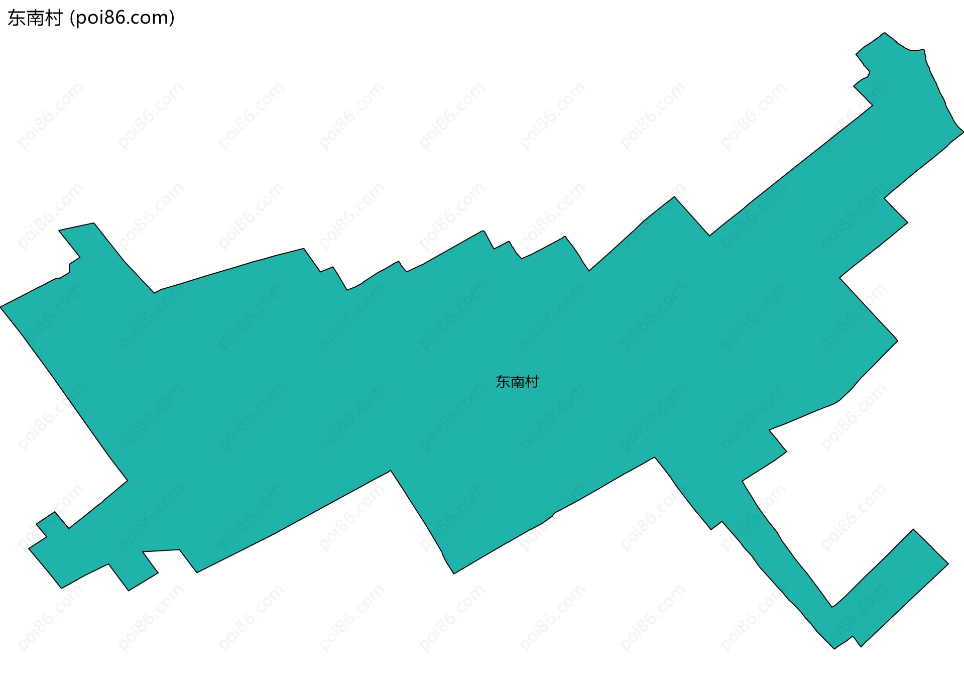 东南村边界地图