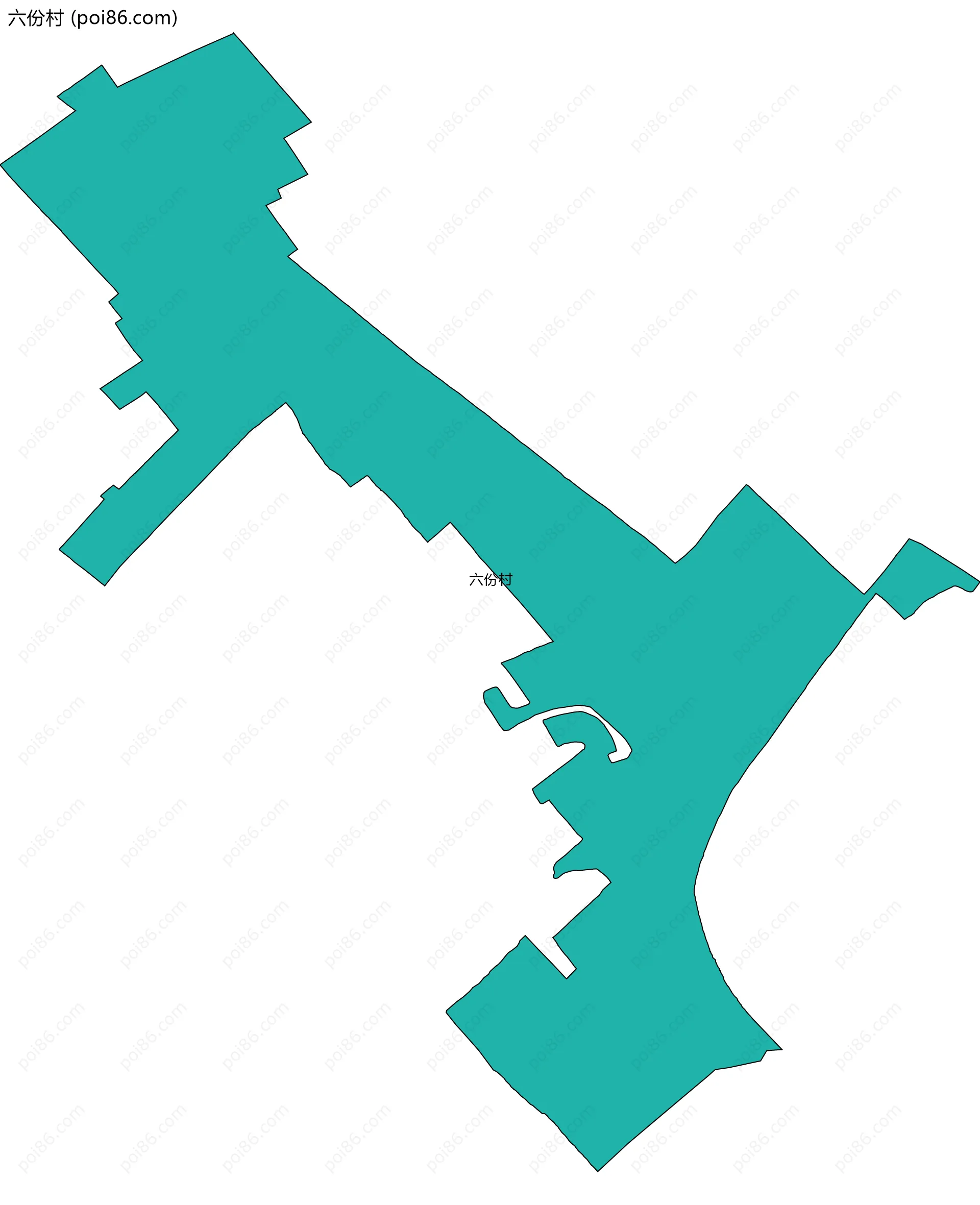 六份村边界地图