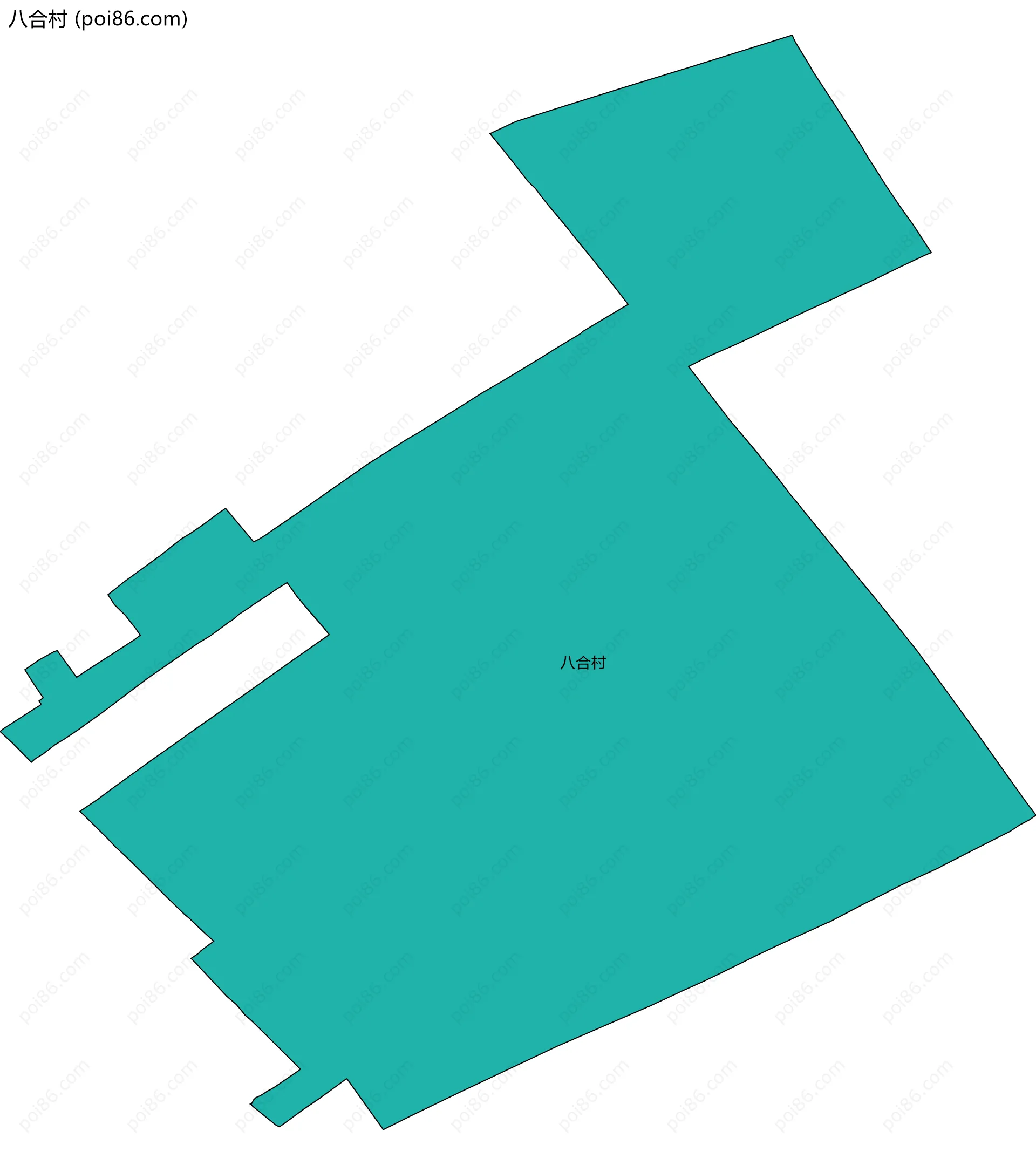 八合村边界地图