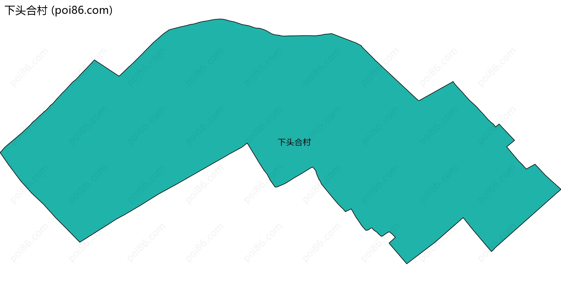 下头合村边界地图