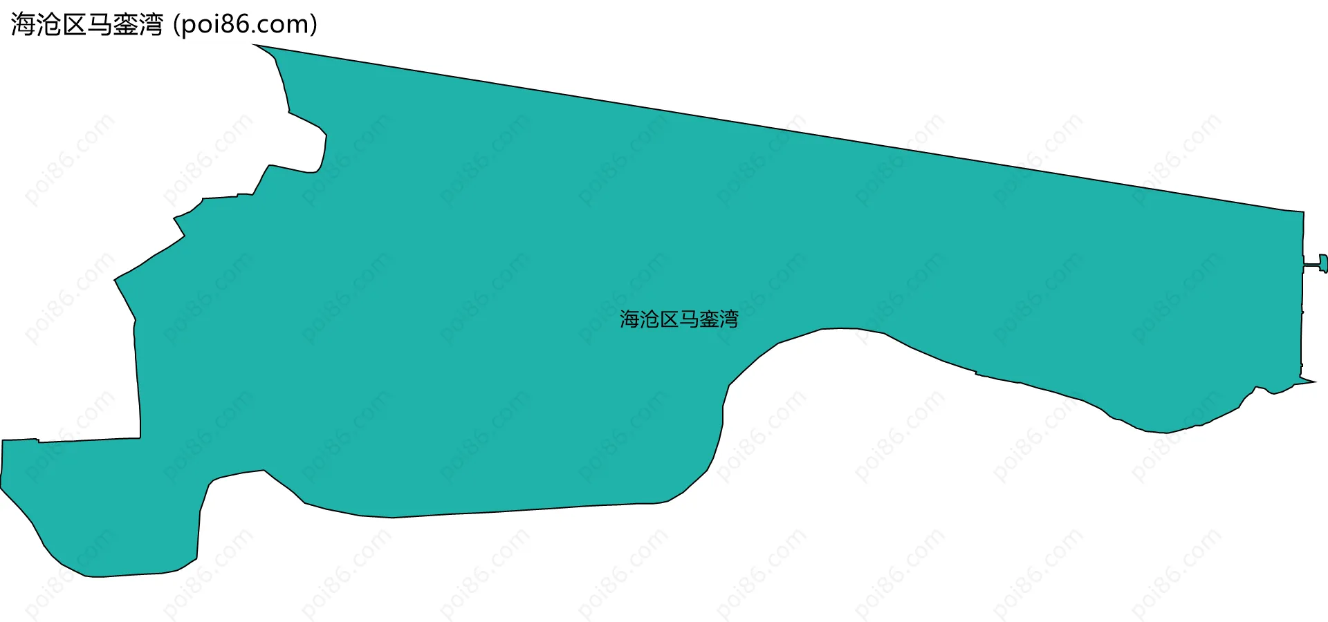 海沧区马銮湾边界地图