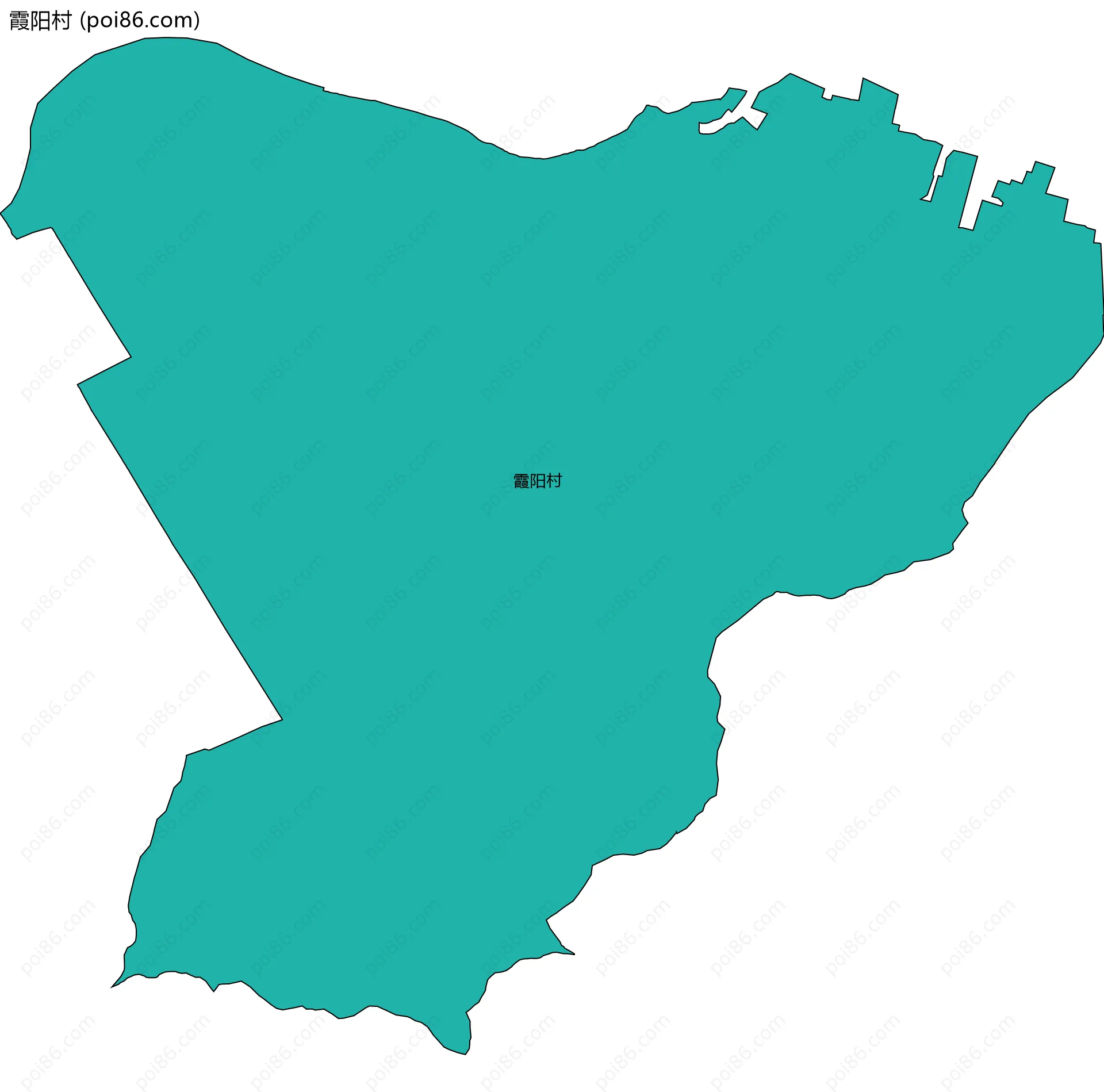 霞阳村边界地图