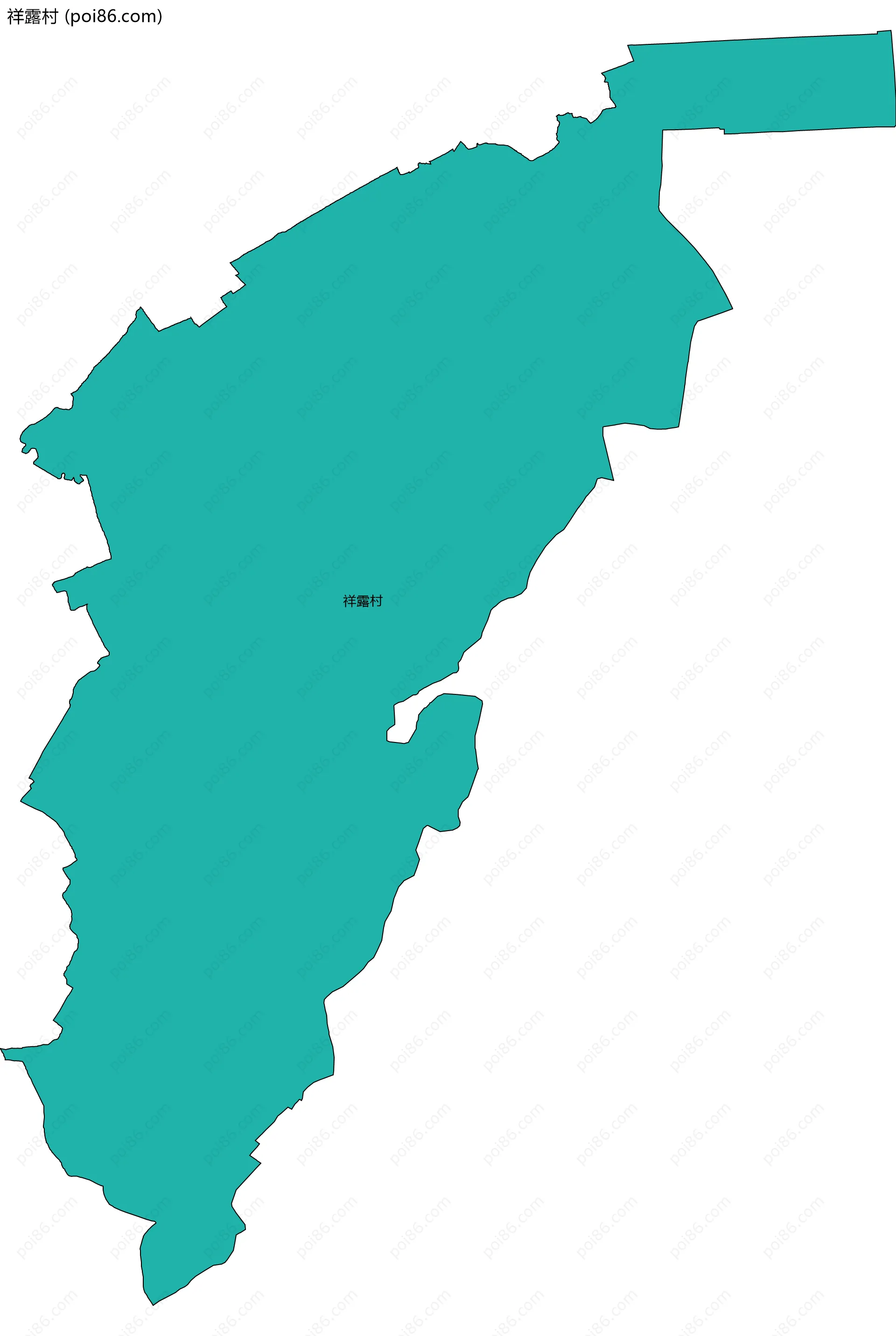 祥露村边界地图