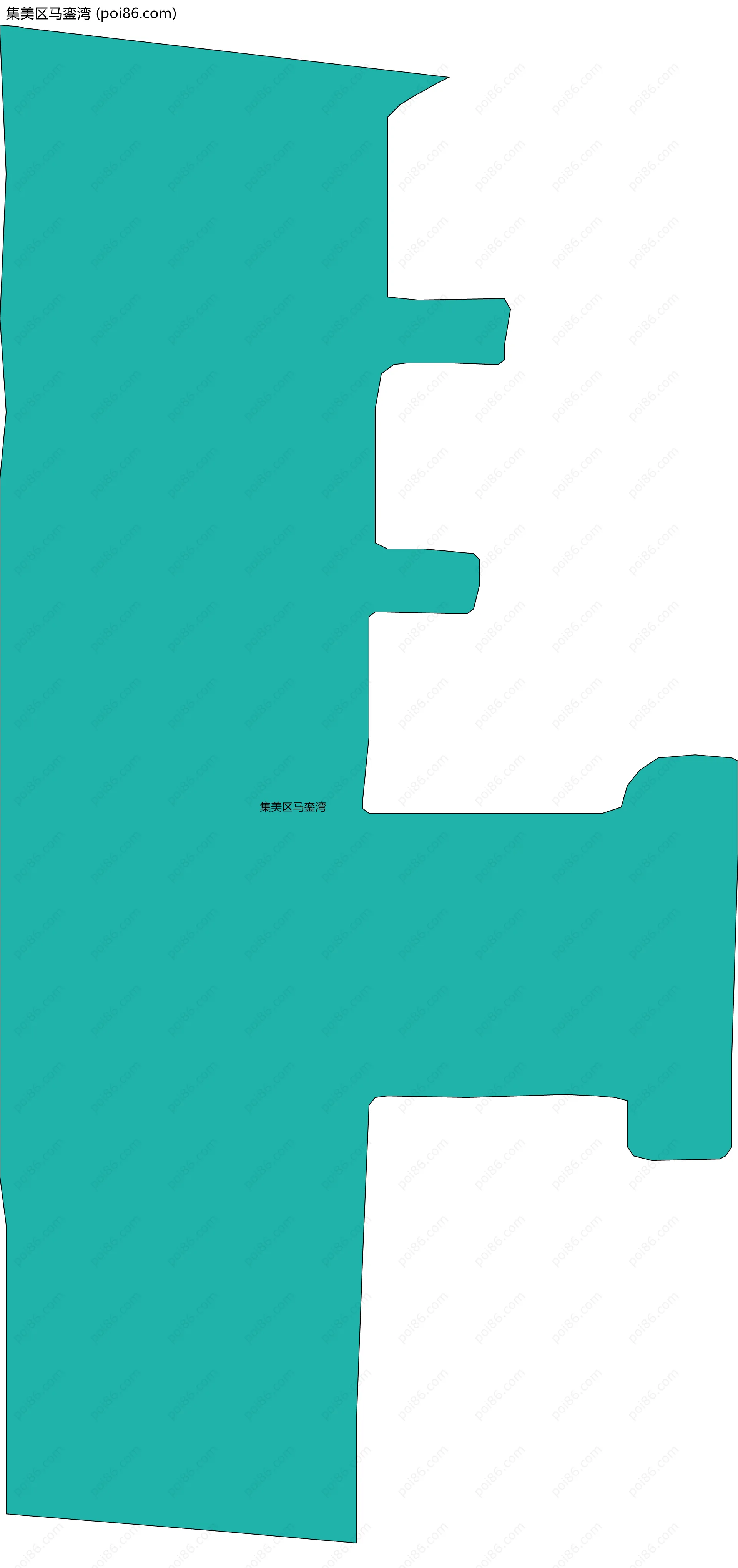 集美区马銮湾边界地图