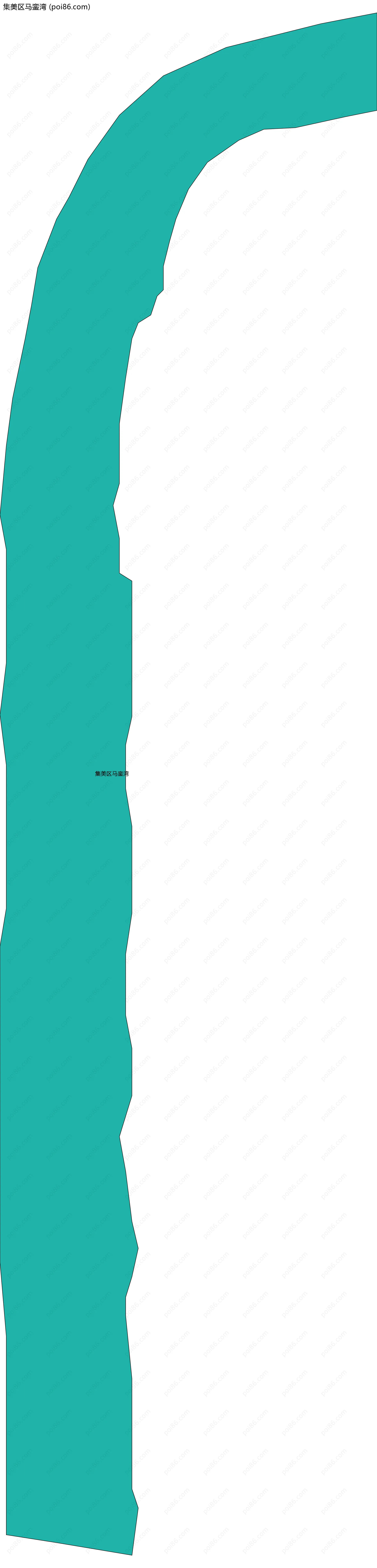 集美区马銮湾边界地图