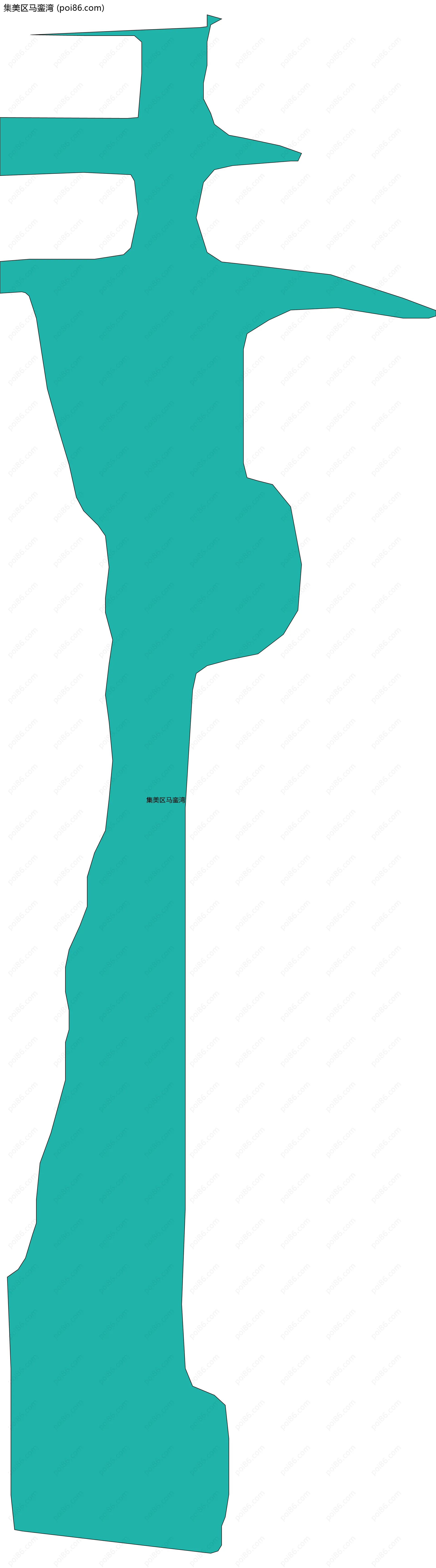 集美区马銮湾边界地图