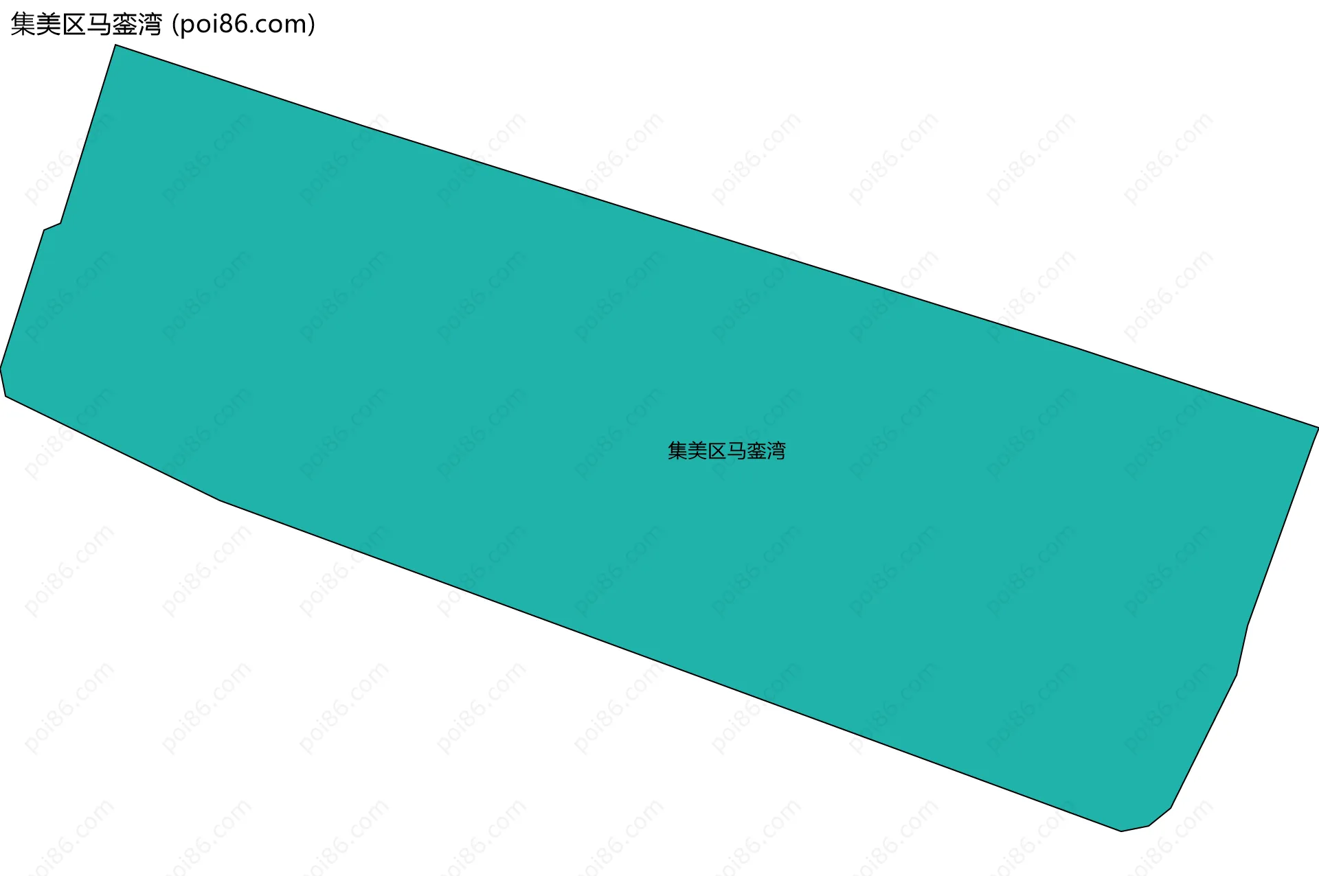 集美区马銮湾边界地图