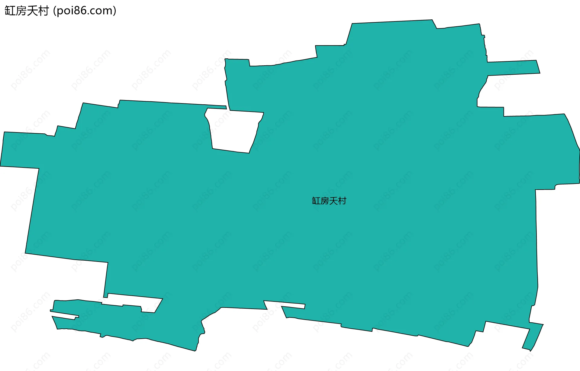 缸房夭村边界地图