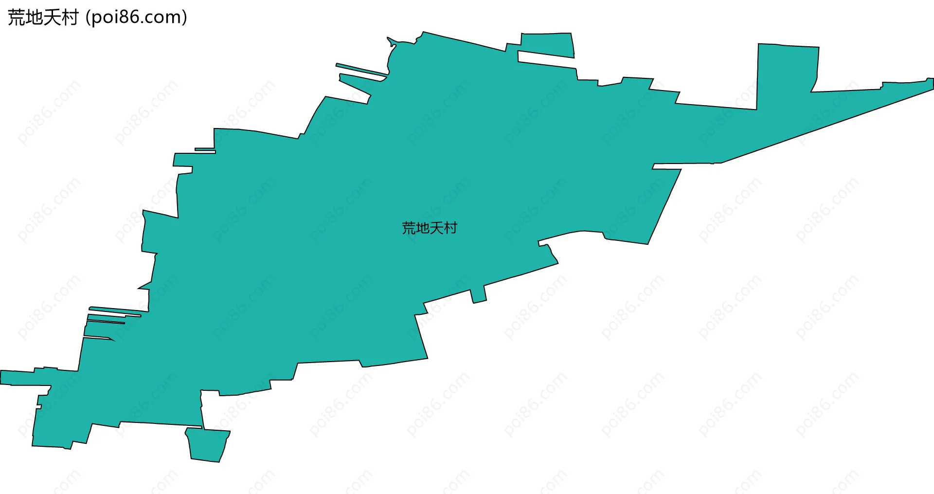 荒地夭村边界地图