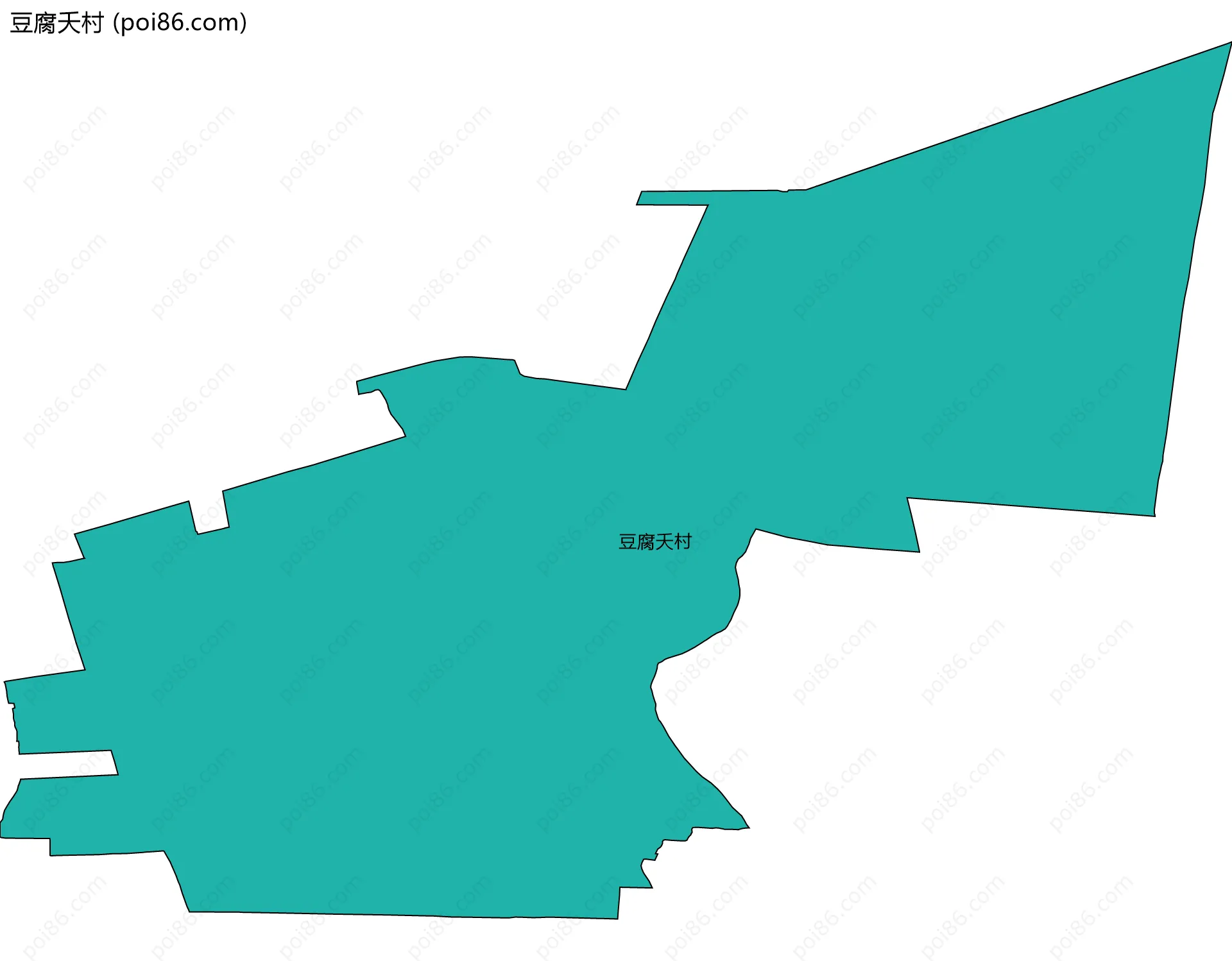 豆腐夭村边界地图