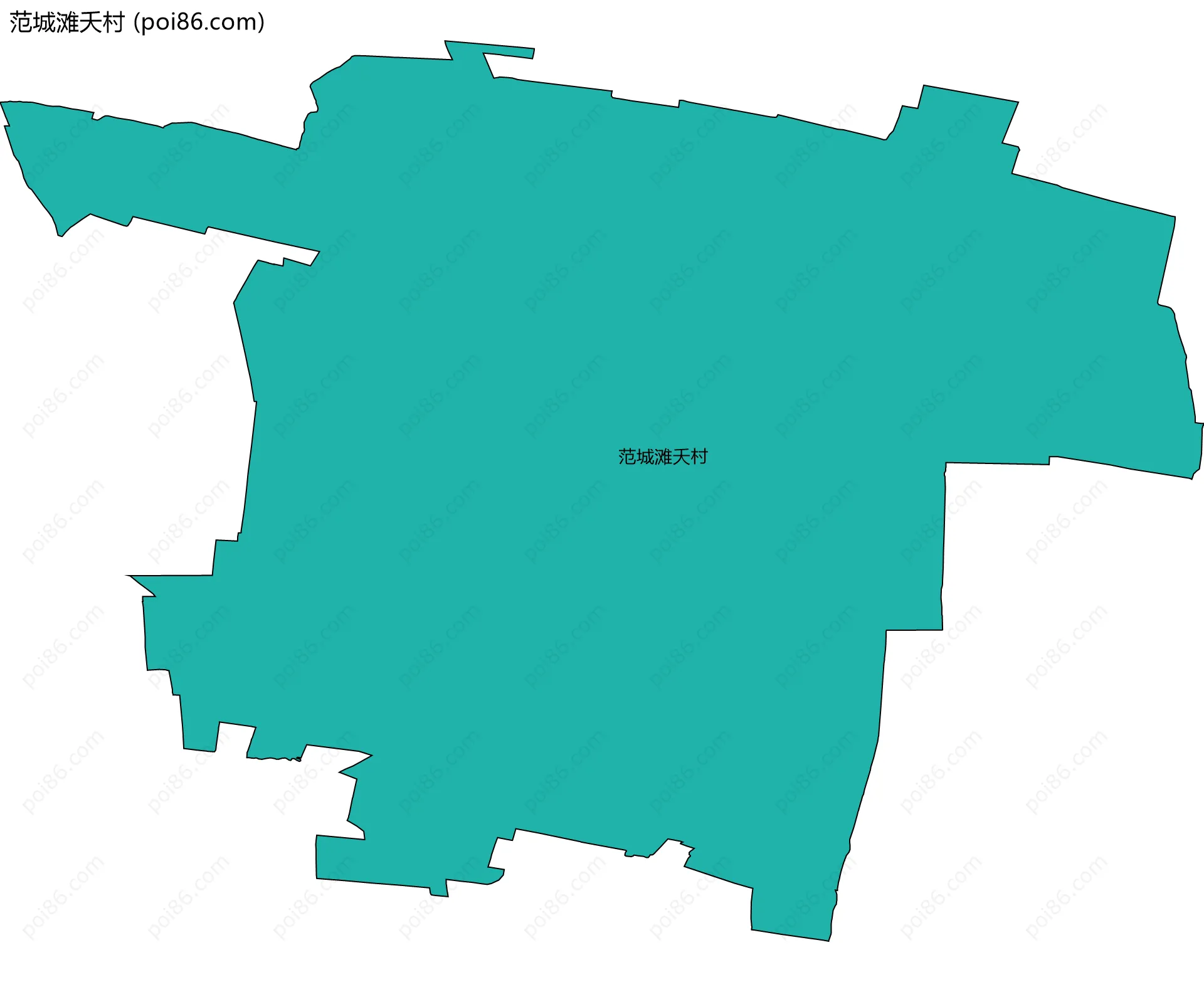 范城滩夭村边界地图