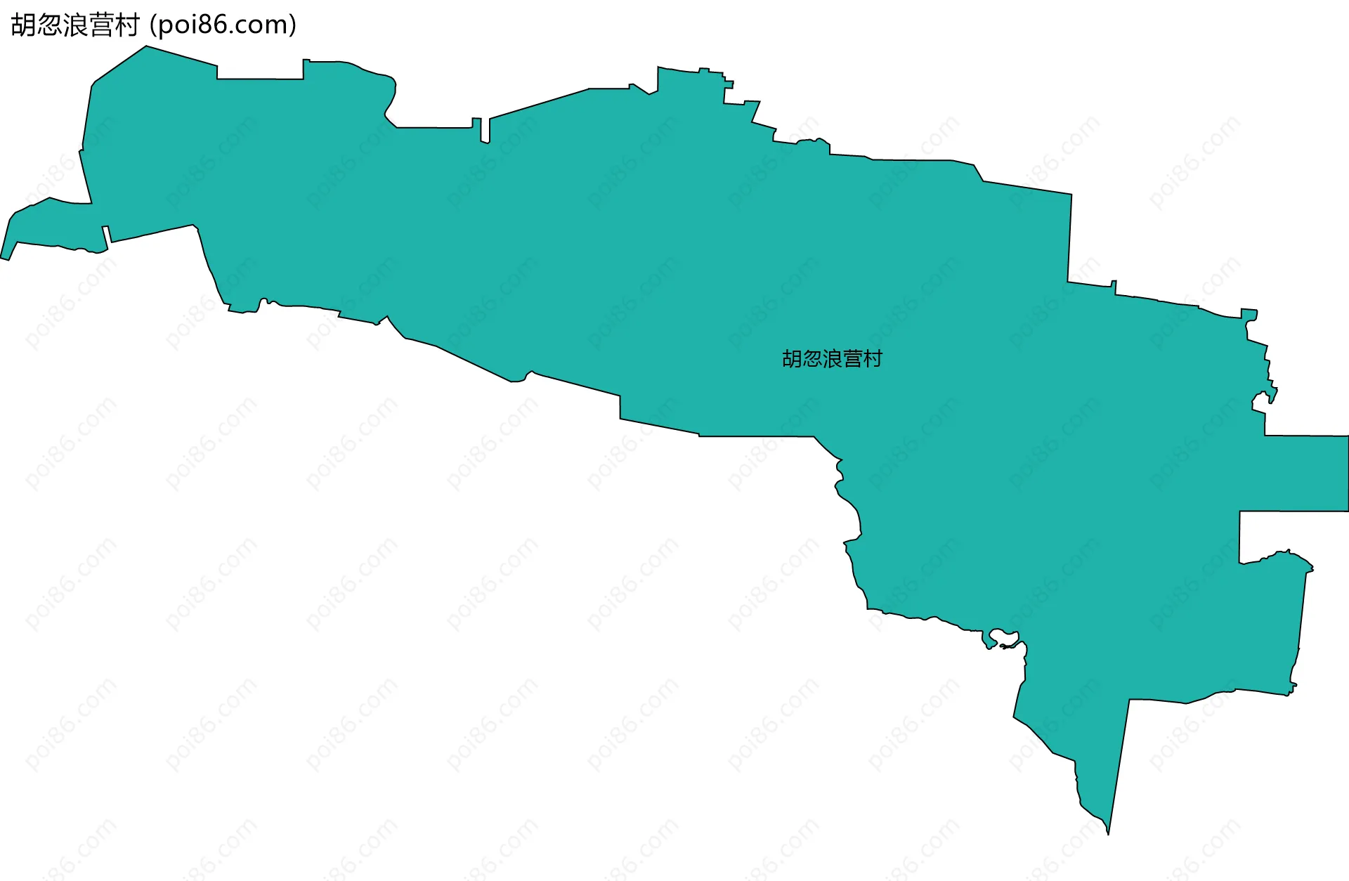 胡忽浪营村边界地图