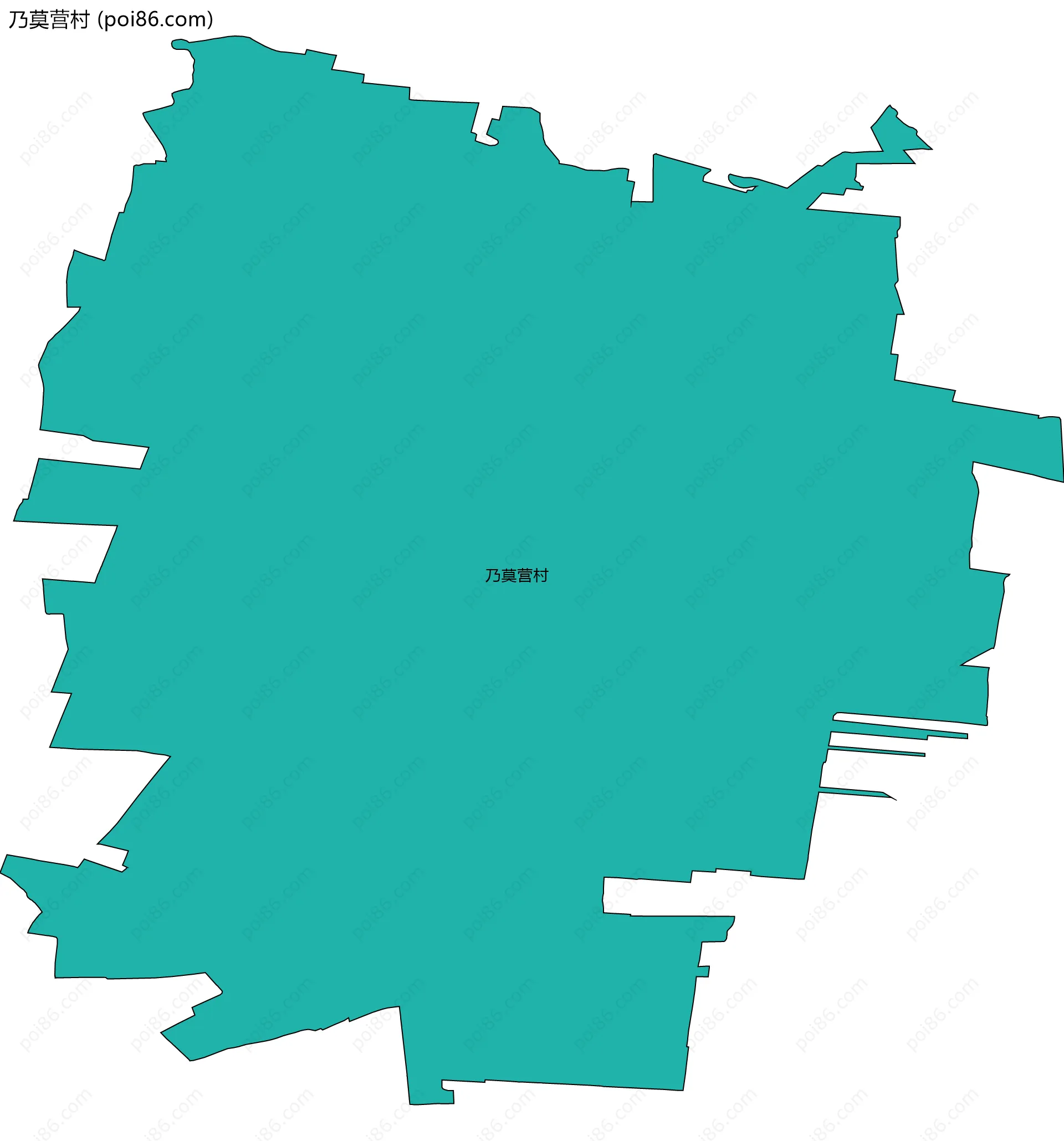 乃莫营村边界地图