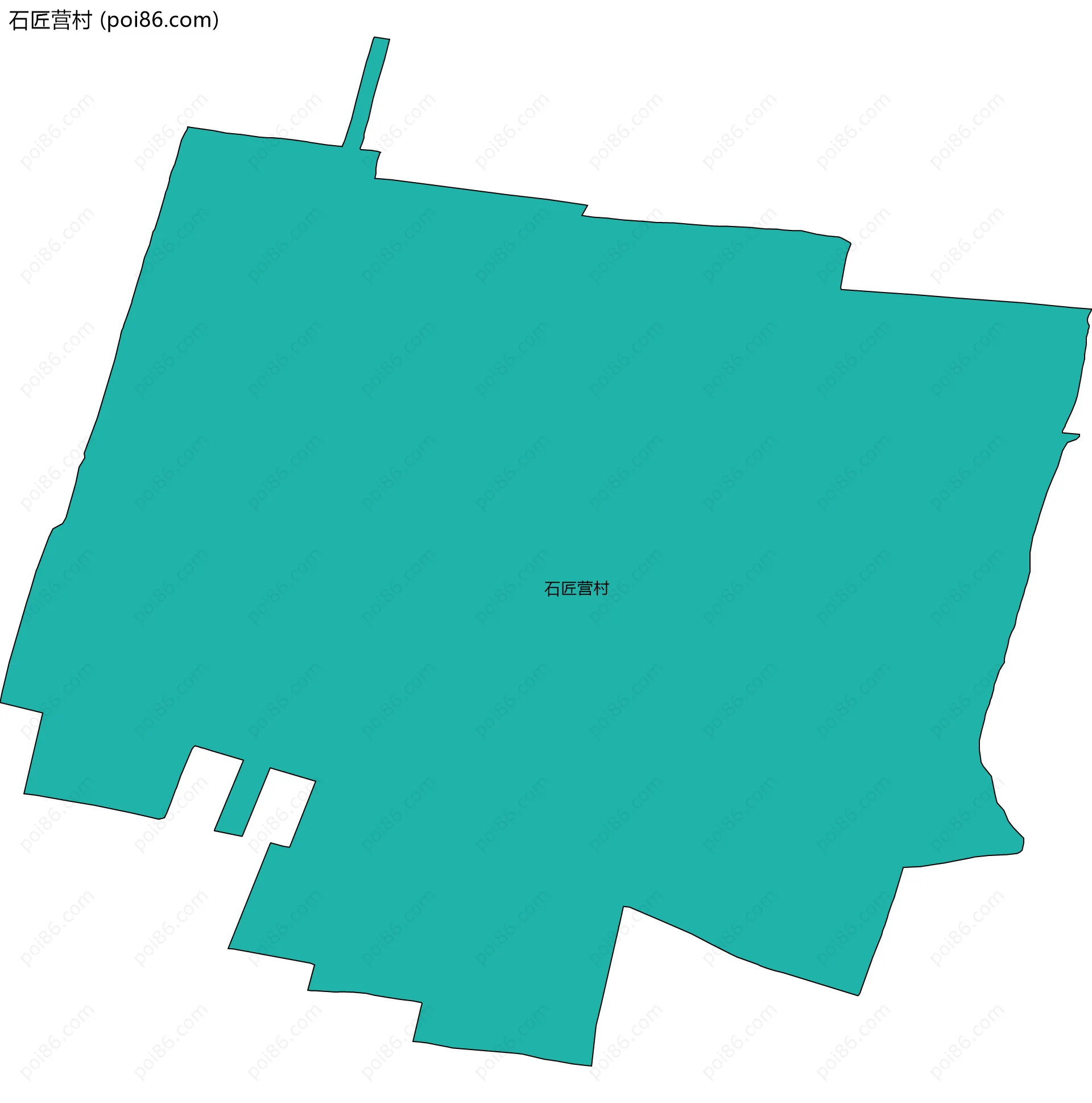 石匠营村边界地图