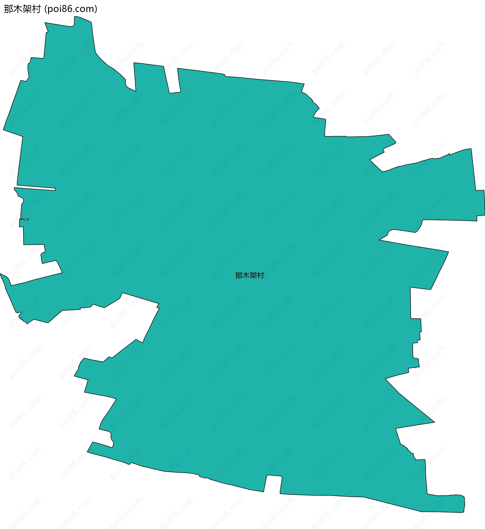 那木架村边界地图
