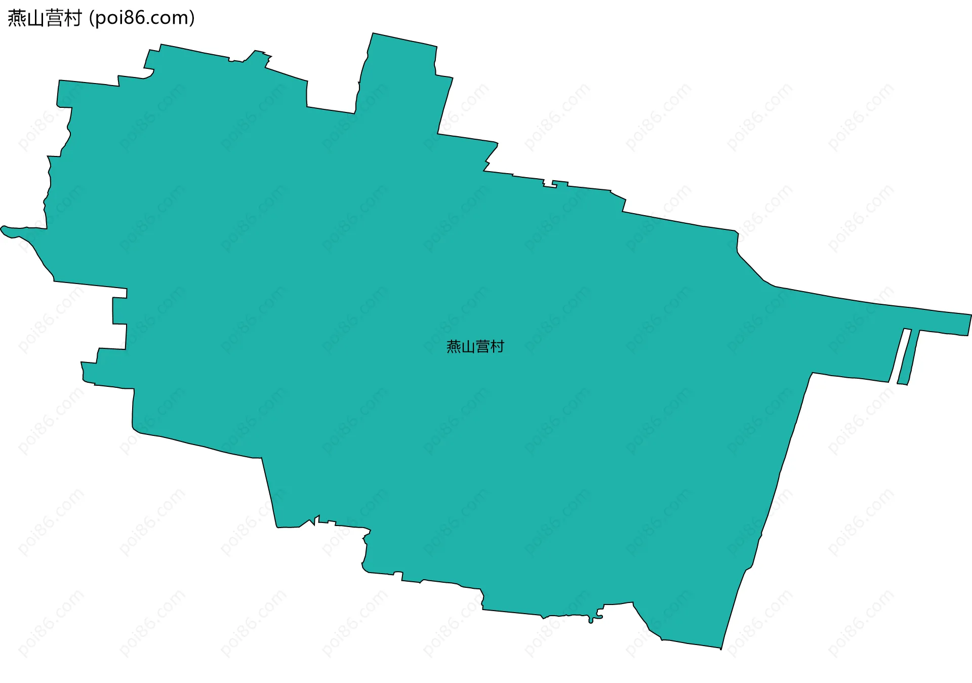 燕山营村边界地图
