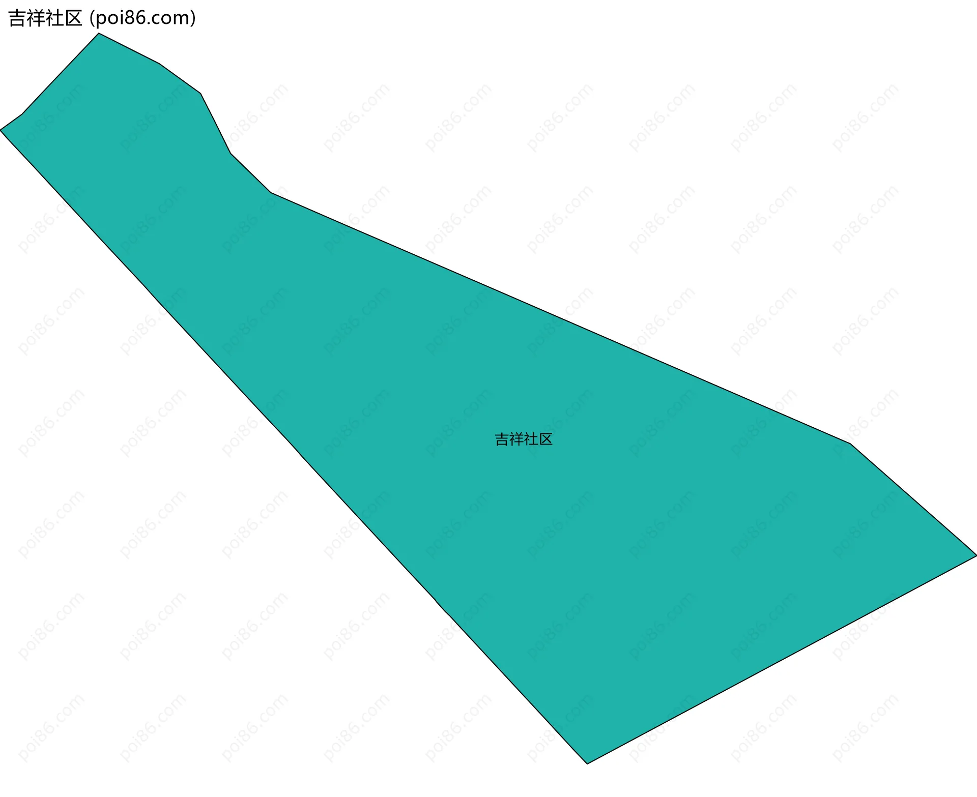 吉祥社区边界地图