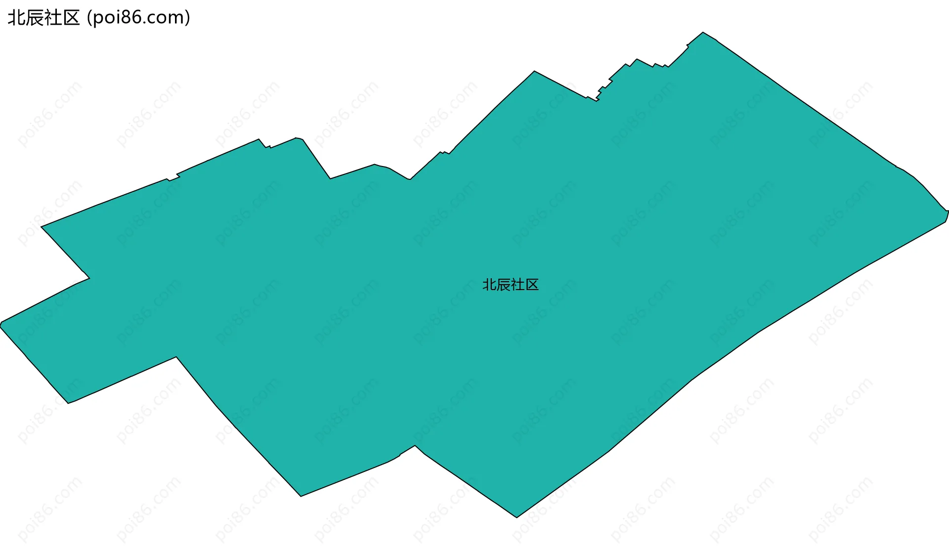 北辰社区边界地图