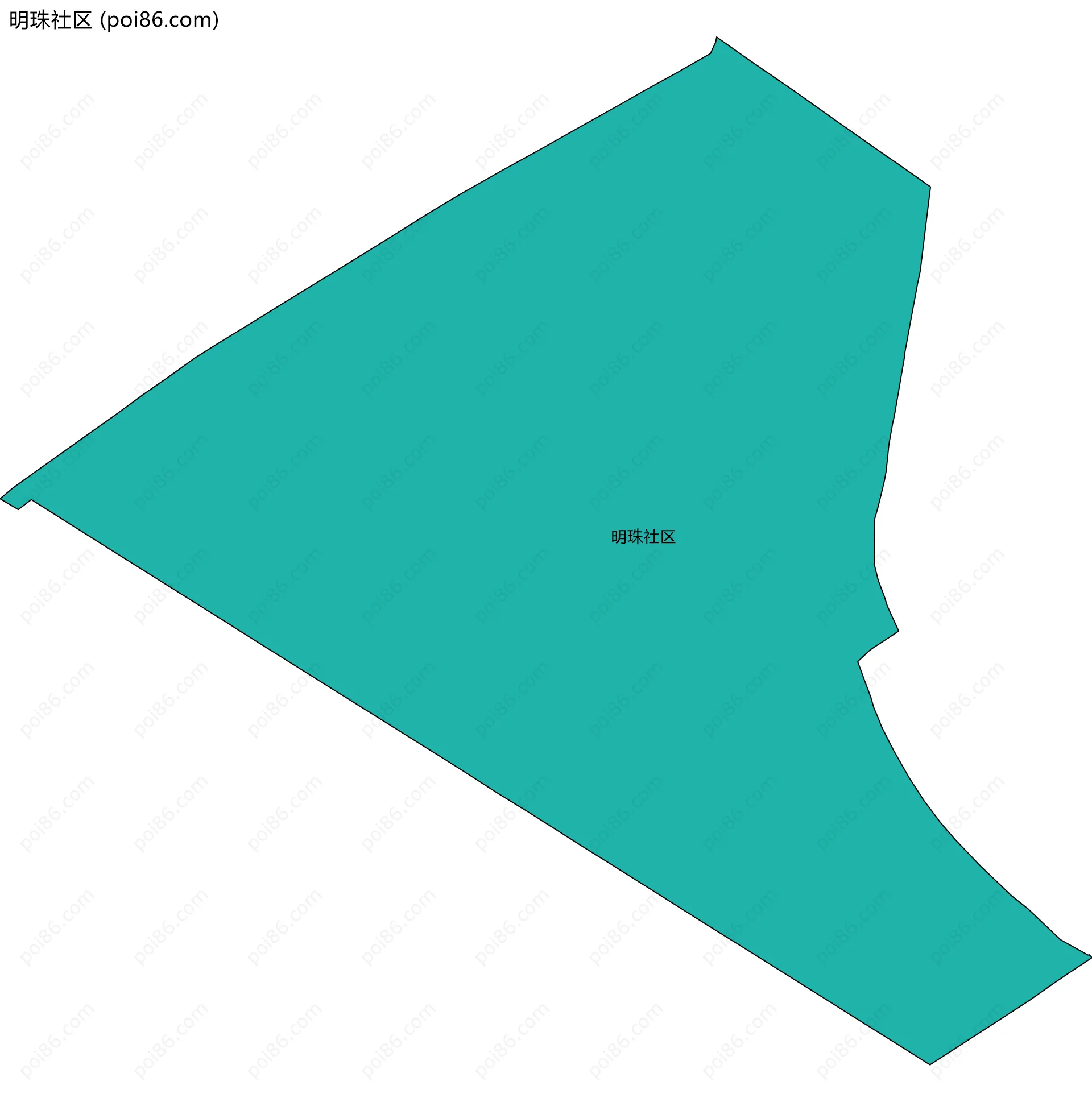明珠社区边界地图