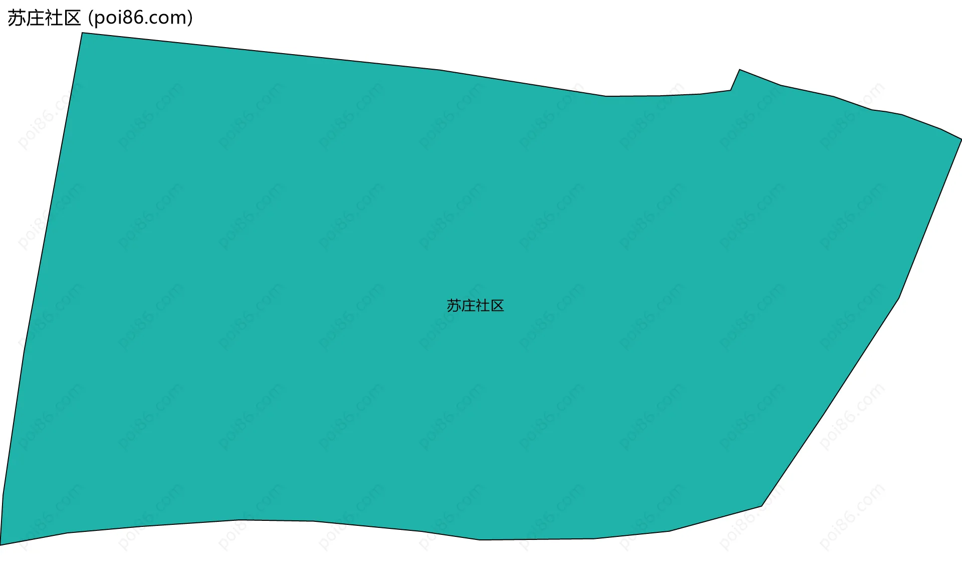 苏庄社区边界地图