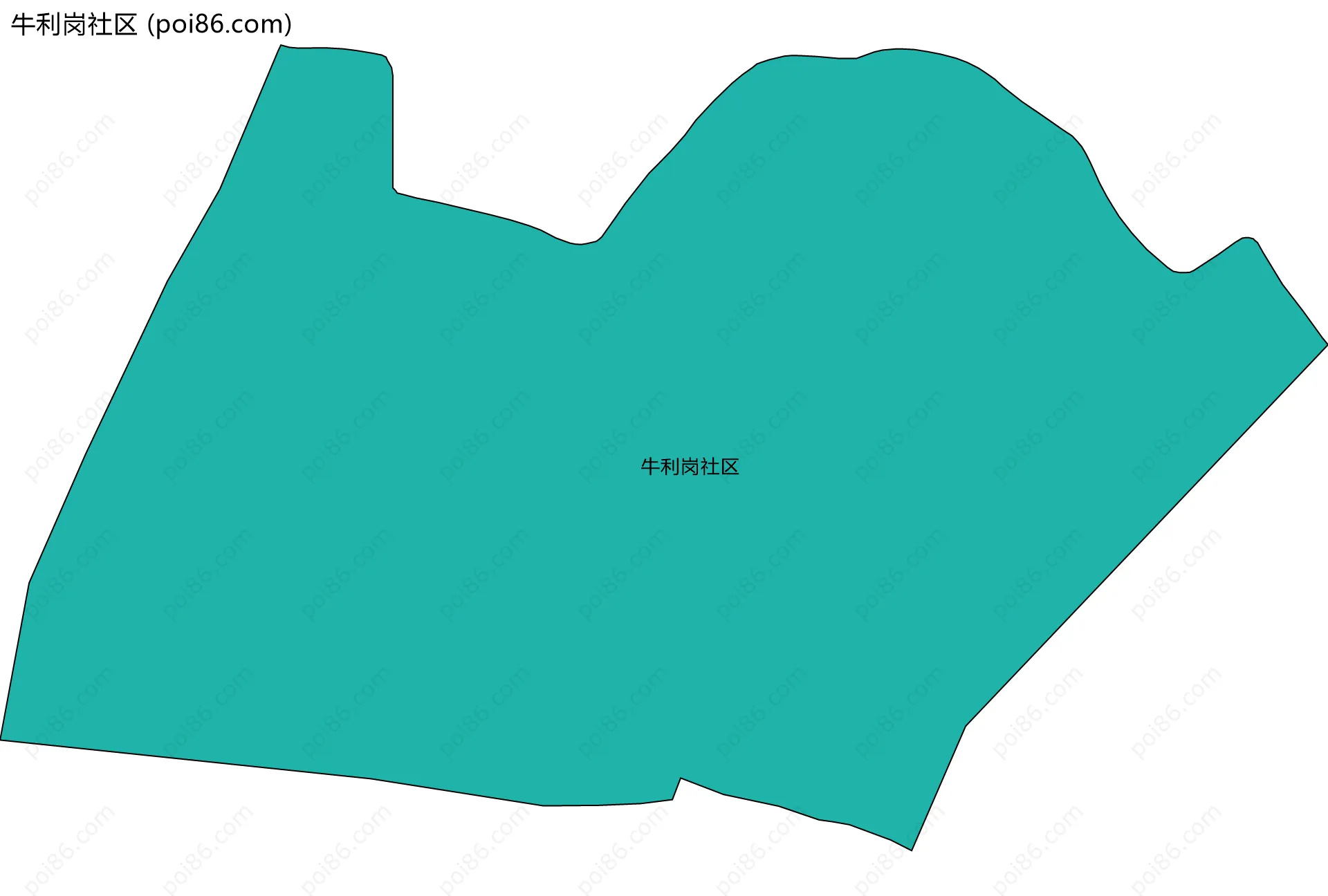 牛利岗社区边界地图