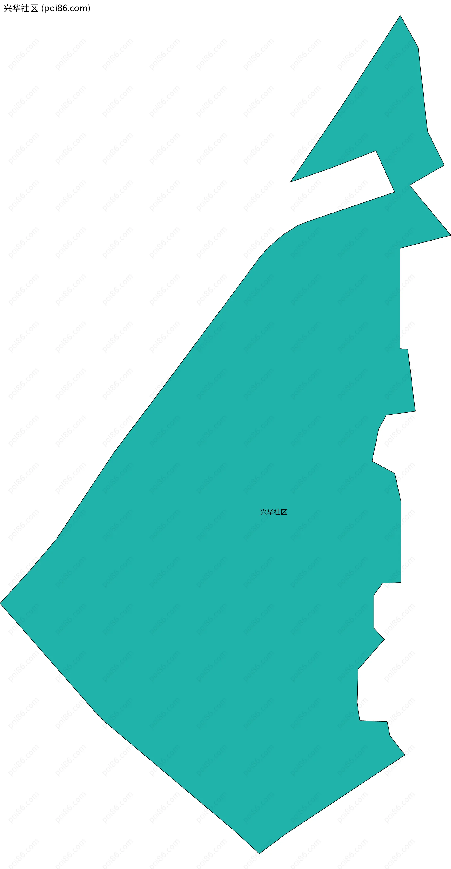 兴华社区边界地图