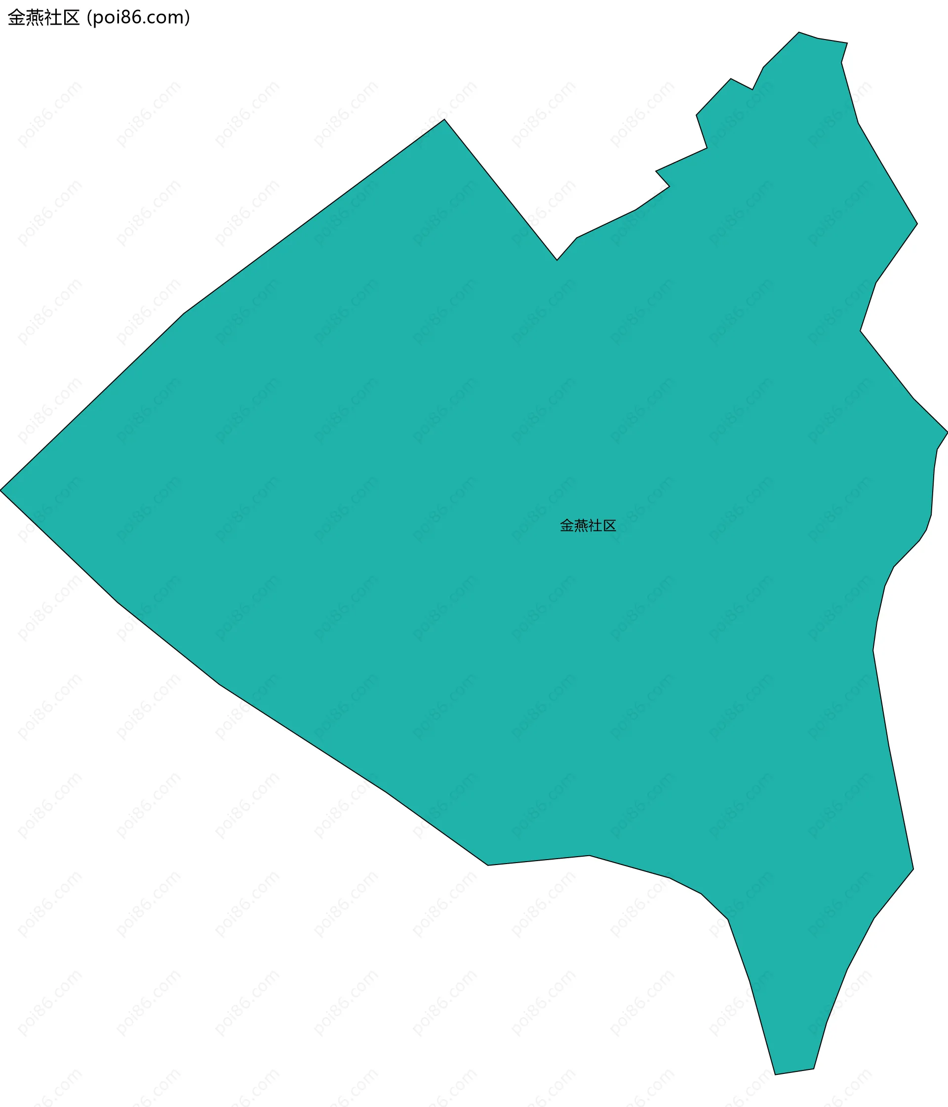 金燕社区边界地图