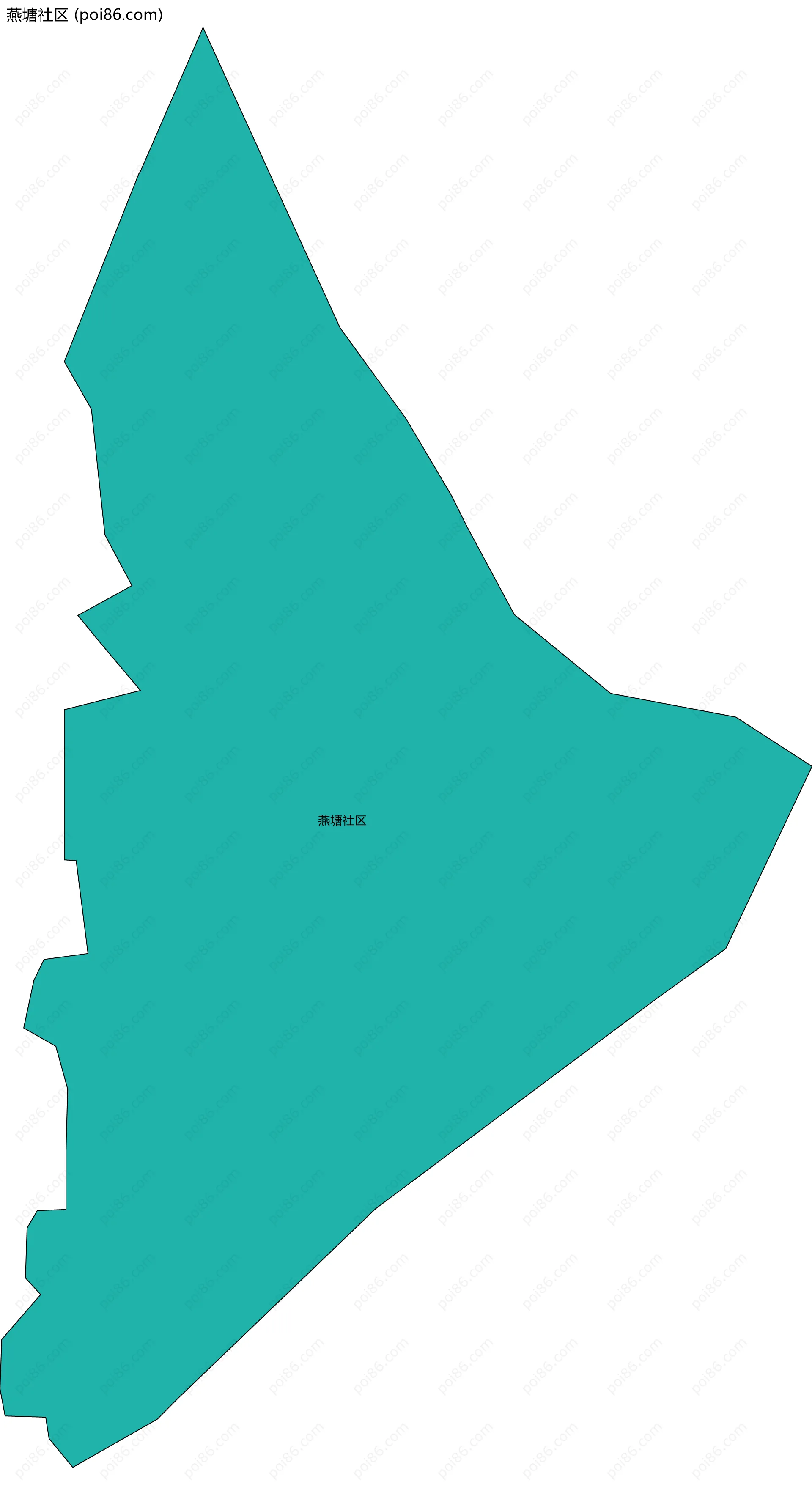 燕塘社区边界地图