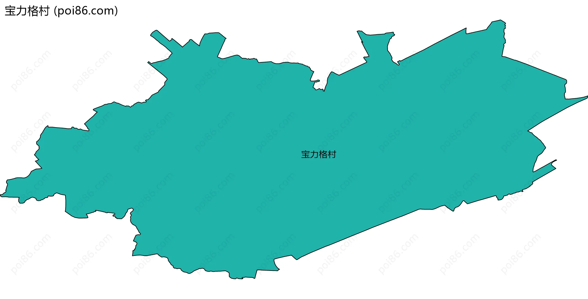 宝力格村边界地图