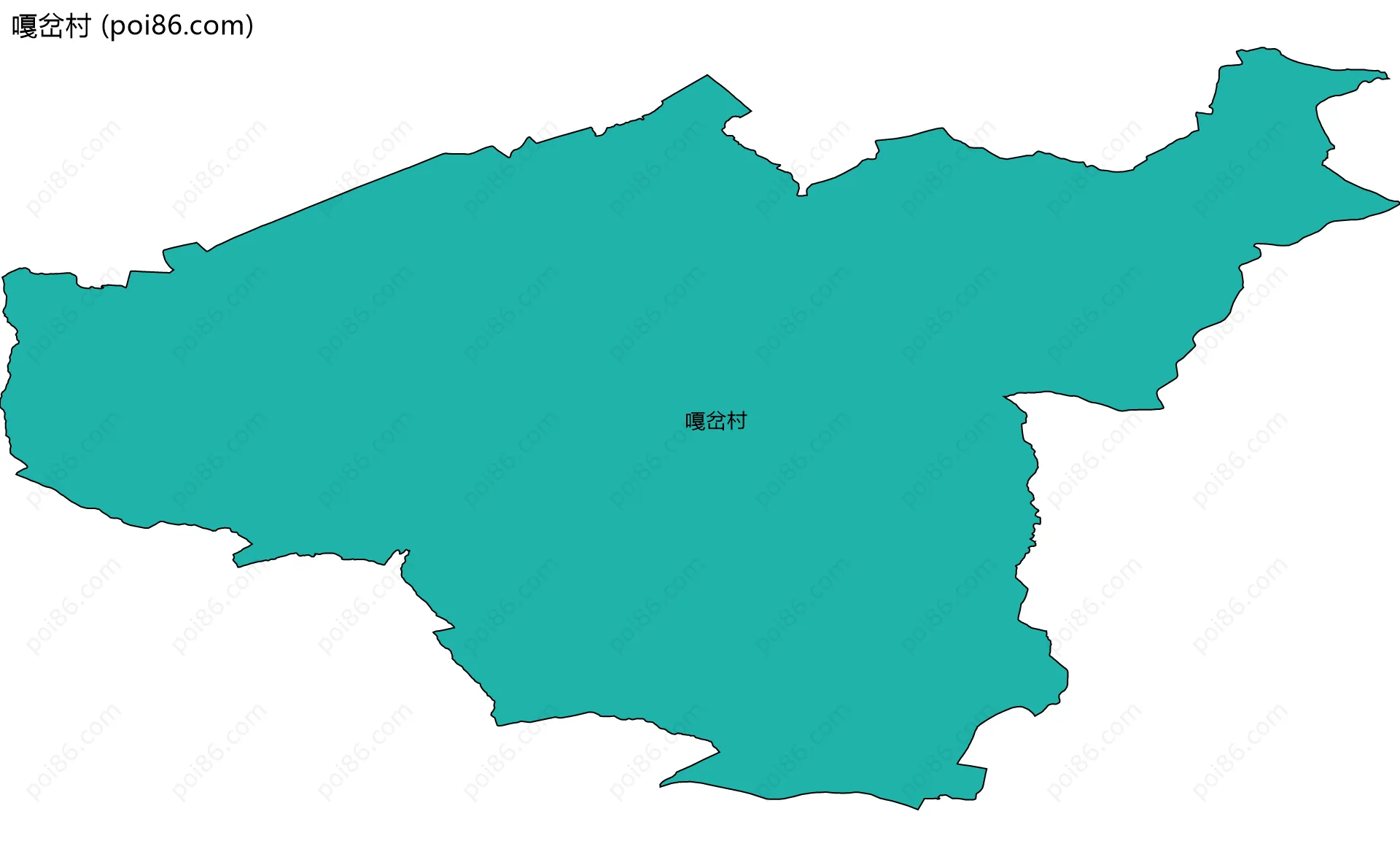 嘎岔村边界地图