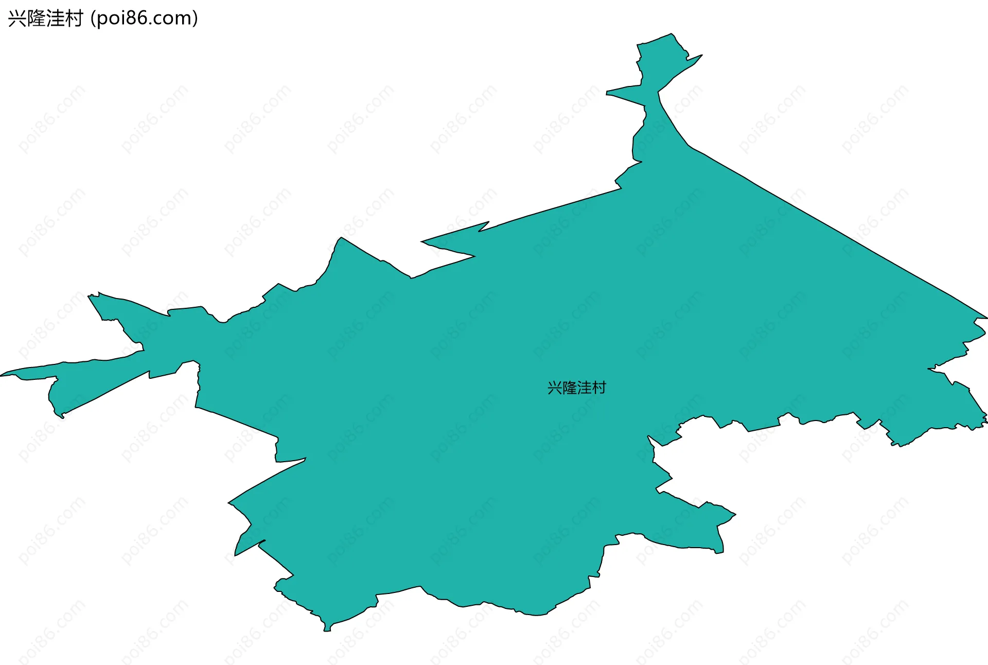 兴隆洼村边界地图