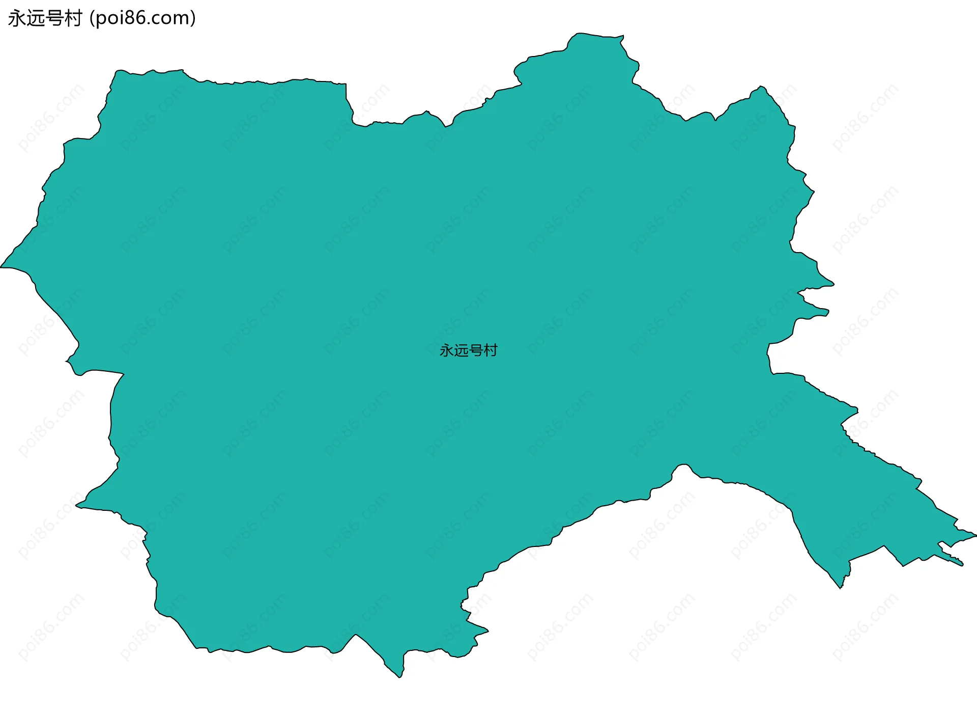 永远号村边界地图
