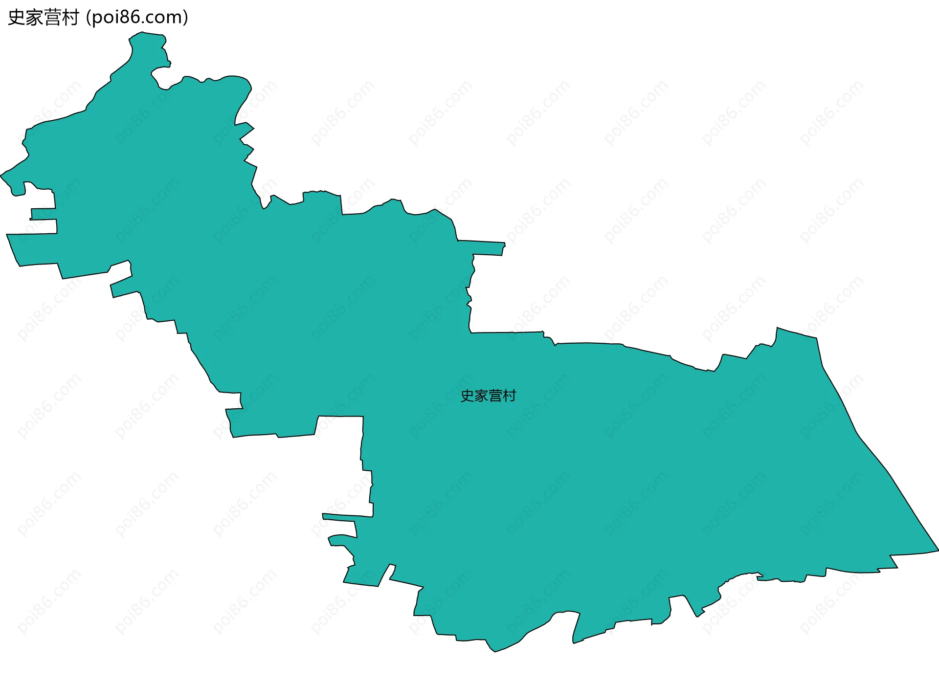 史家营村边界地图