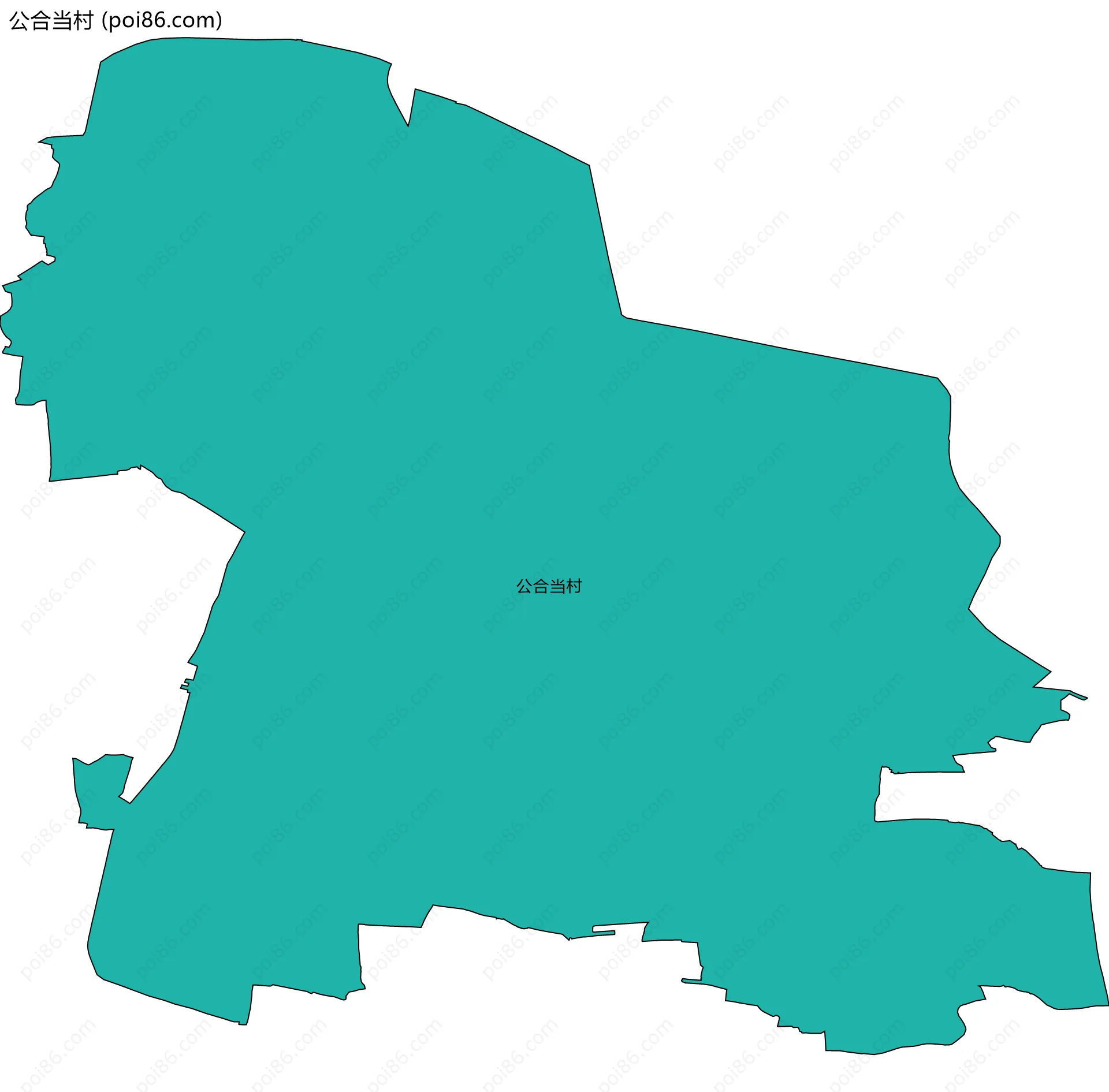 公合当村边界地图